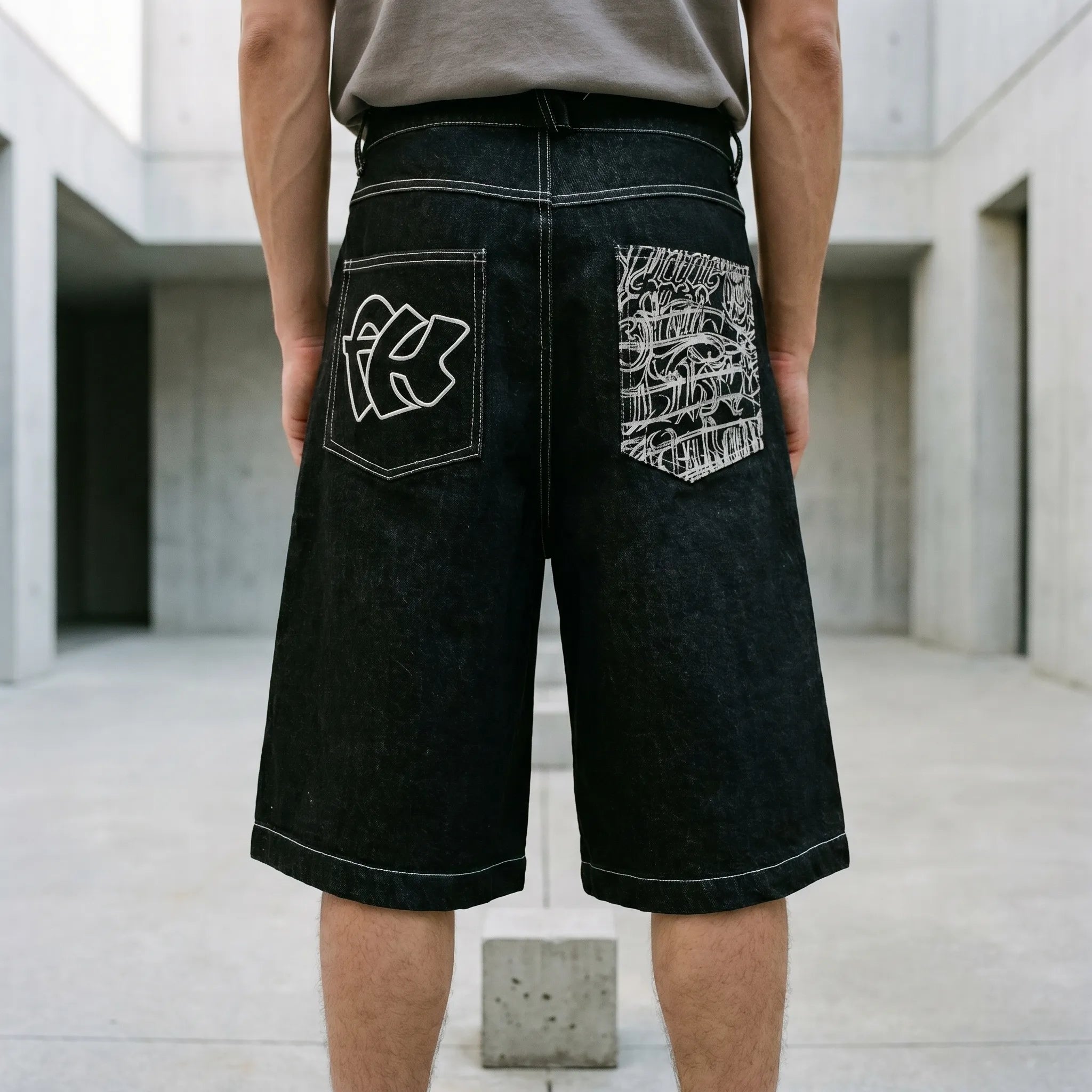 Loomstride™ -  Relaxed Knee-Length Shorts -  Everyday Streetwear
