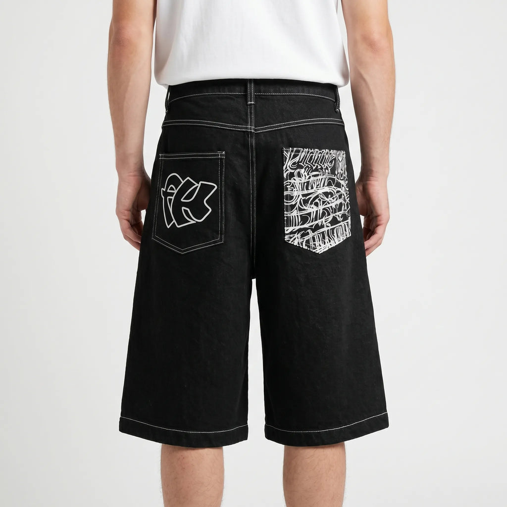 Loomstride™ -  Relaxed Knee-Length Shorts -  Everyday Streetwear