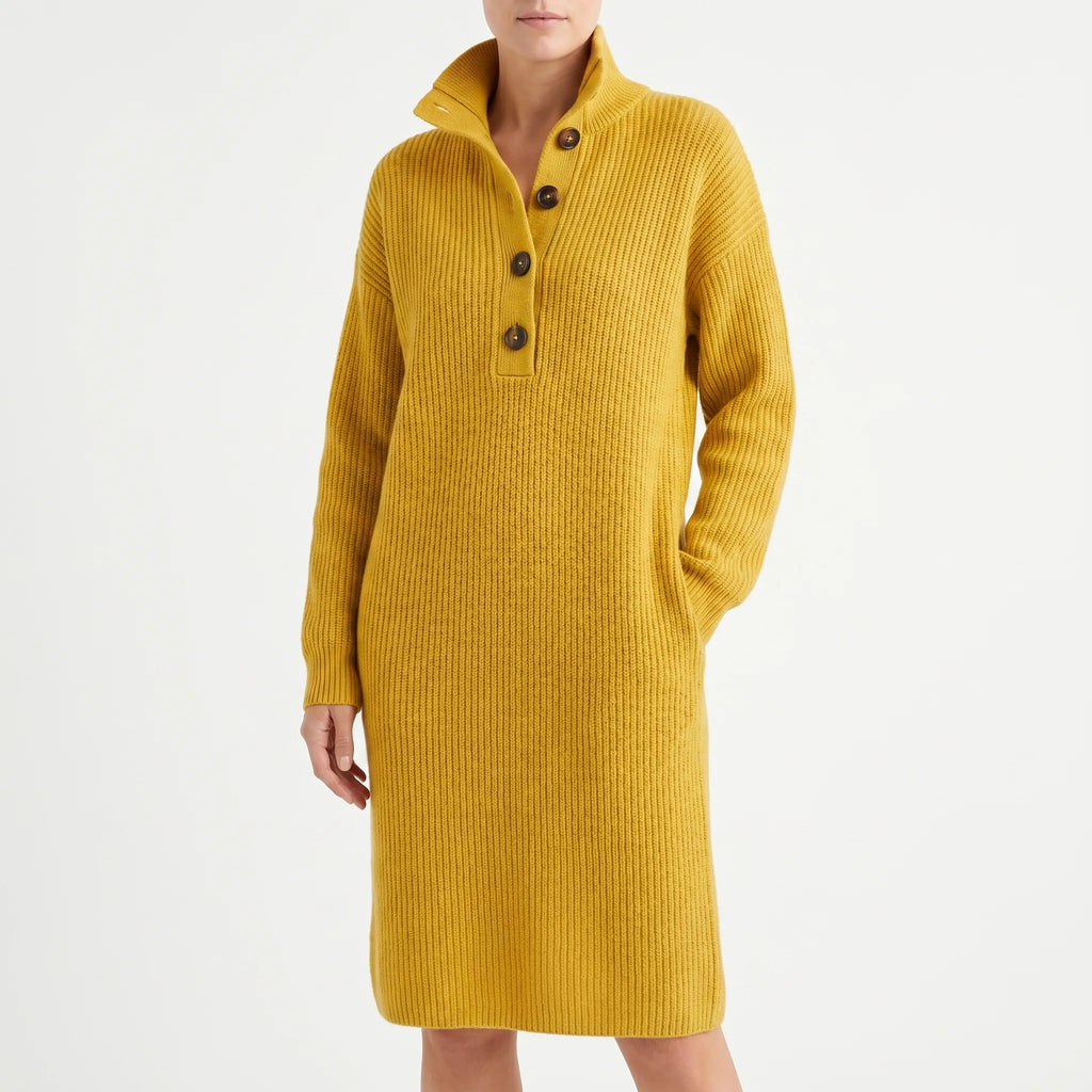 Loxley™ -  Ribbed Knit Midi Dress -  Everyday Casual Wear
