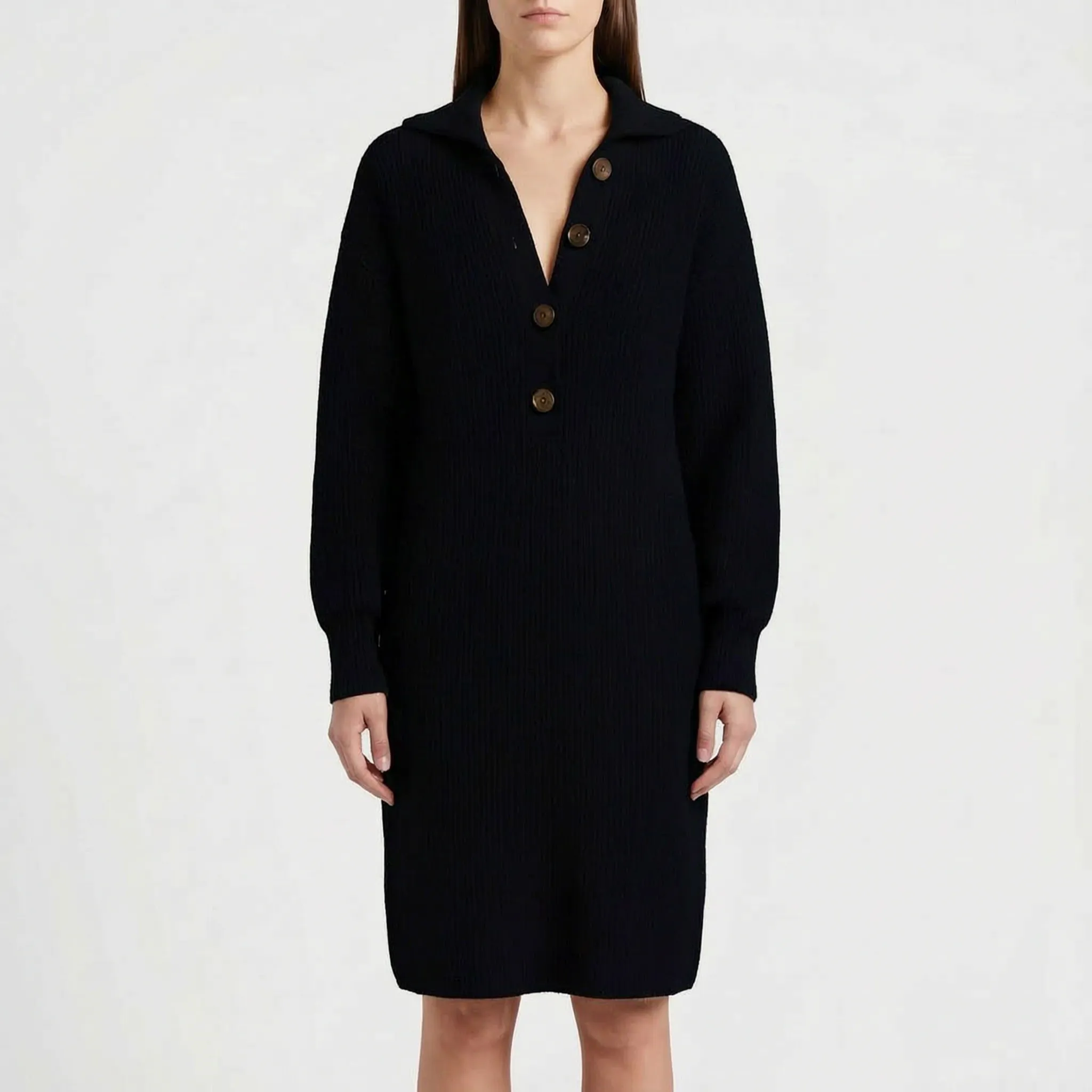 Loxley™ -  Ribbed Knit Midi Dress -  Everyday Casual Wear