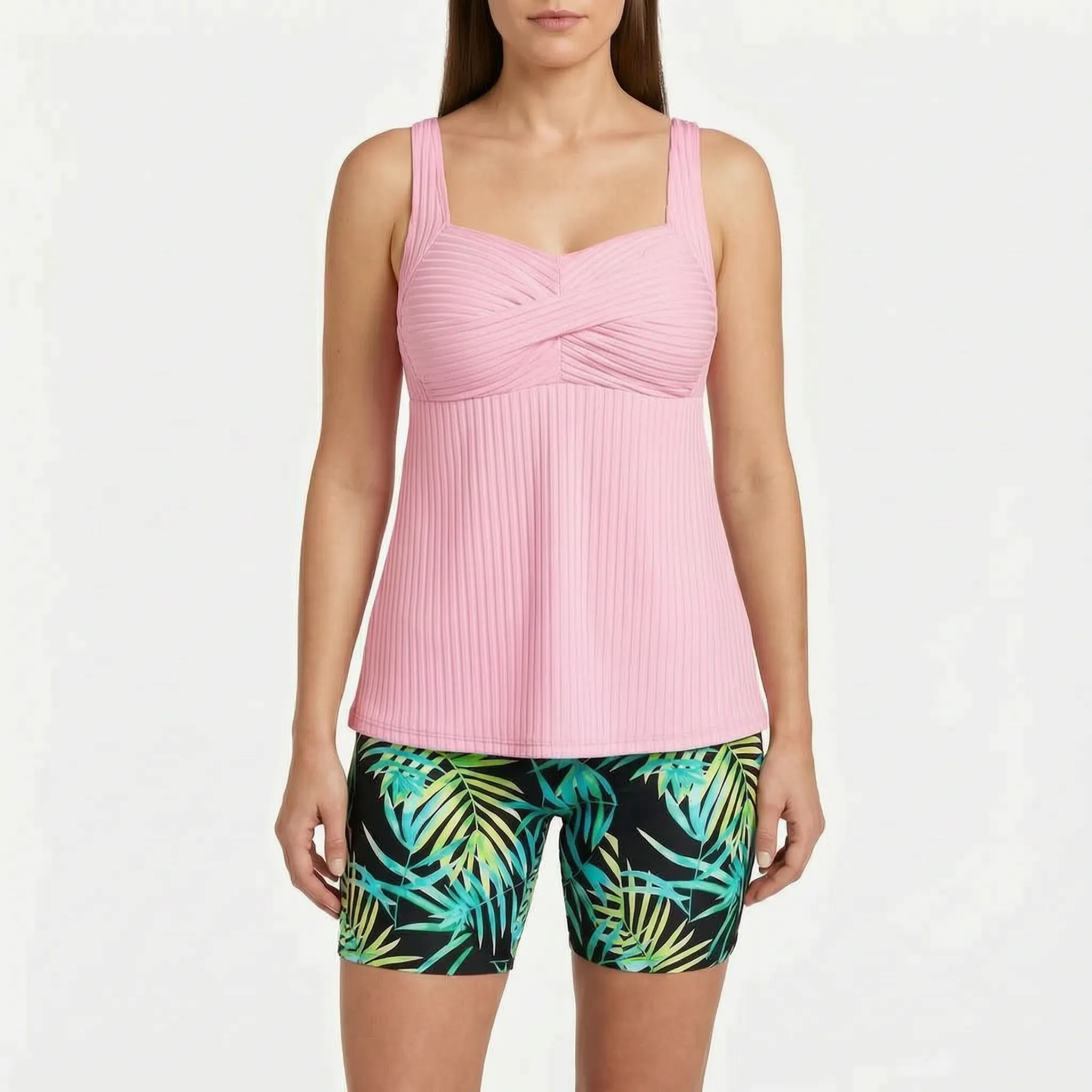 Lumaris™ -  Ribbed Tankini Set -  Beach Holidays