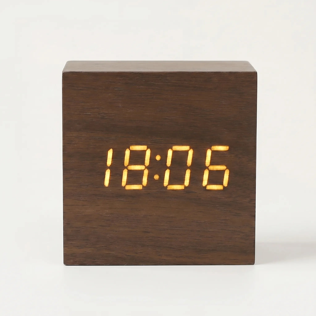 Lumicube™ -  Digital Cubic Desk Clock -  Checking The Time