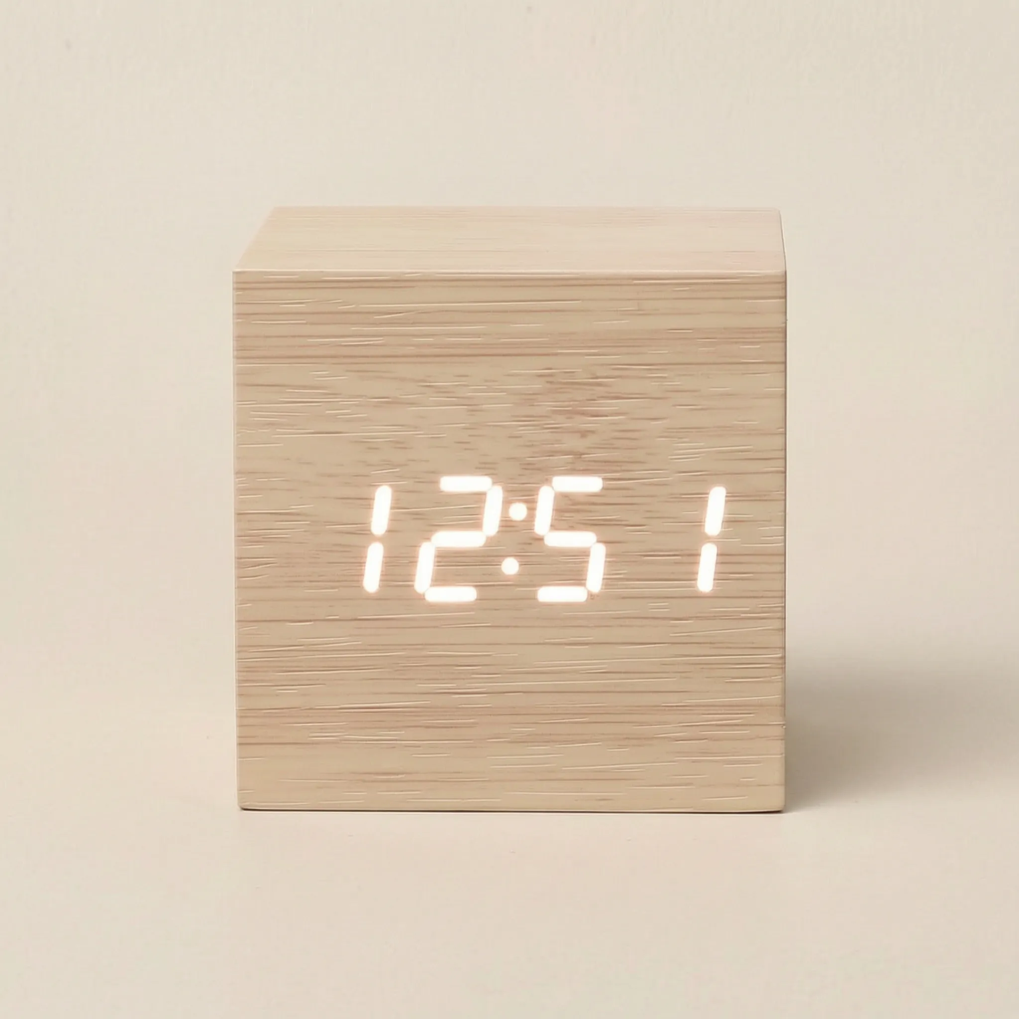 Lumicube™ -  Digital Cubic Desk Clock -  Checking The Time