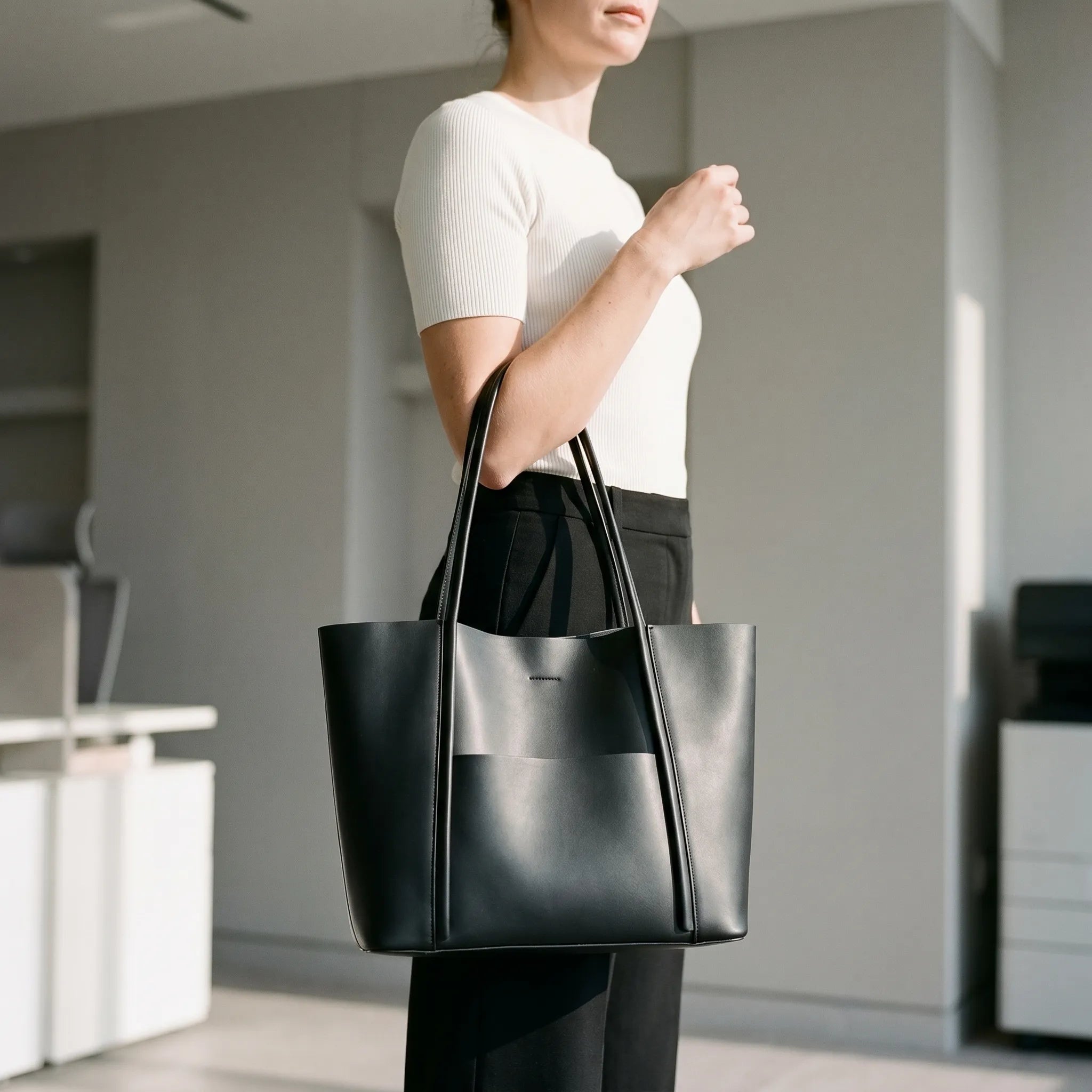 LuminaTote™ -  Minimalist Laptop Tote Bag -  Daily Office Commutes