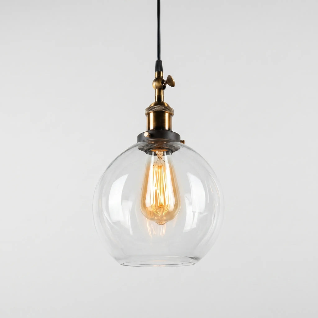 Luminaer™ -  Vintage Spherical Pendant Light -  Illuminating Dining Spaces
