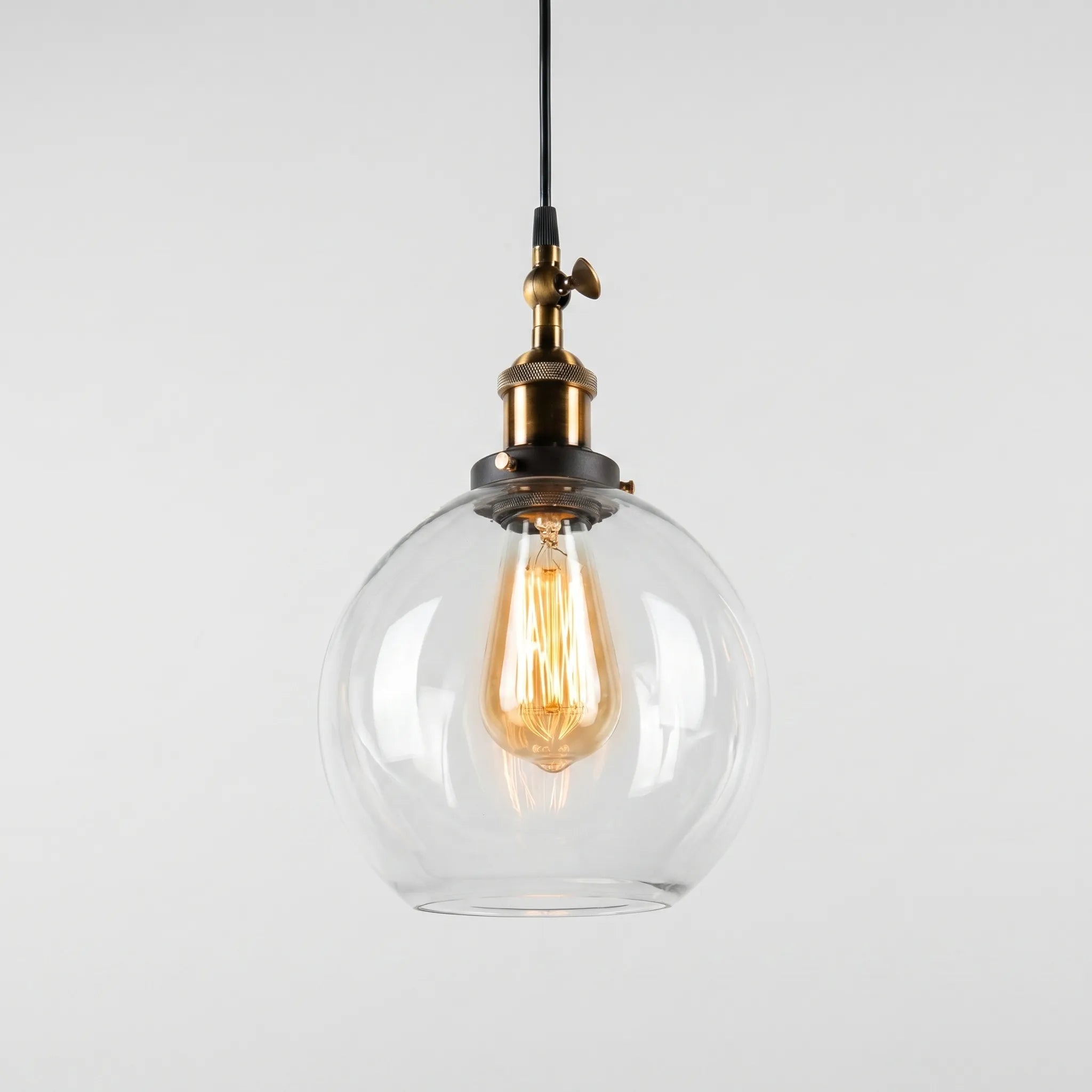 Luminaer™ -  Vintage Spherical Pendant Light -  Illuminating Dining Spaces