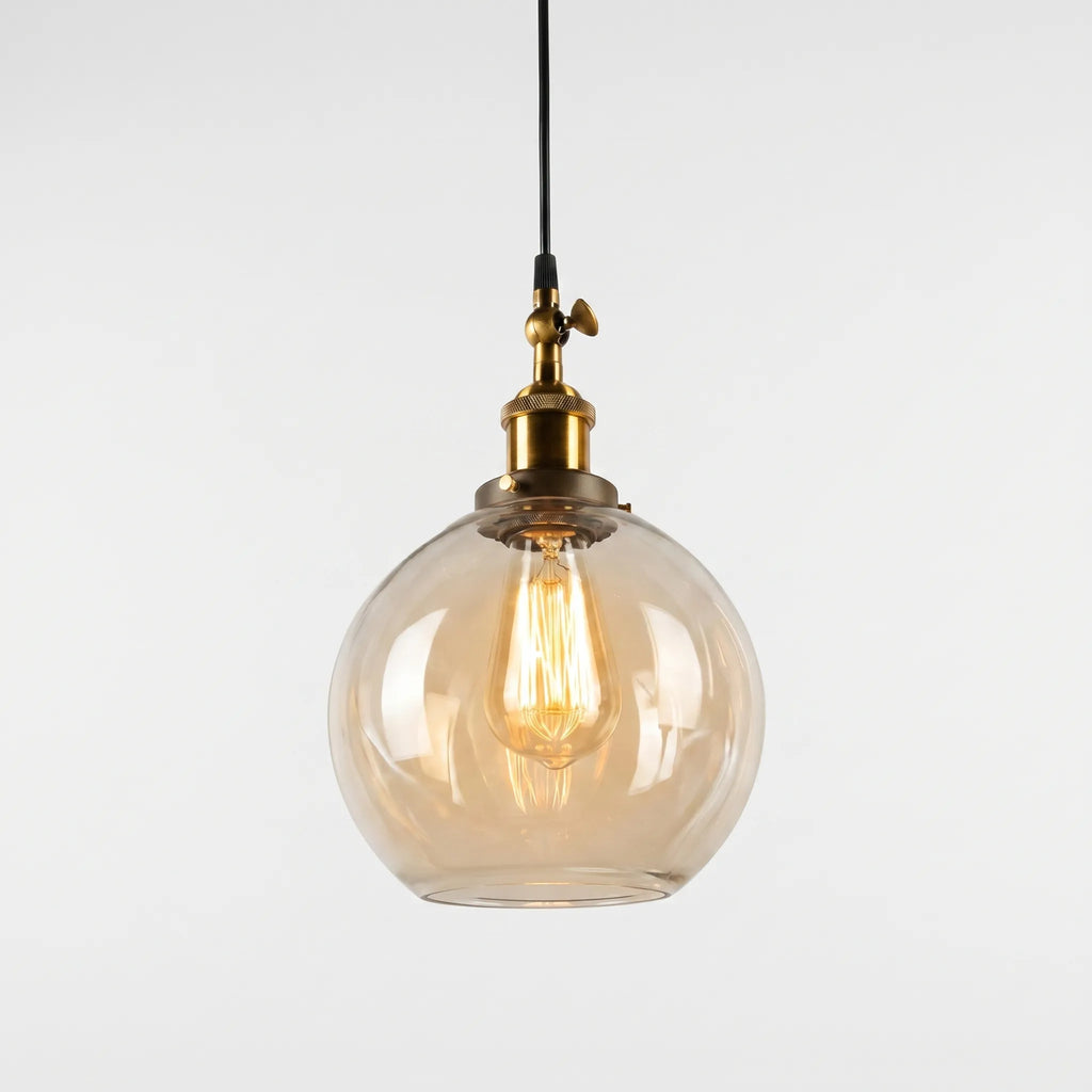 Luminaer™ -  Vintage Spherical Pendant Light -  Illuminating Dining Spaces
