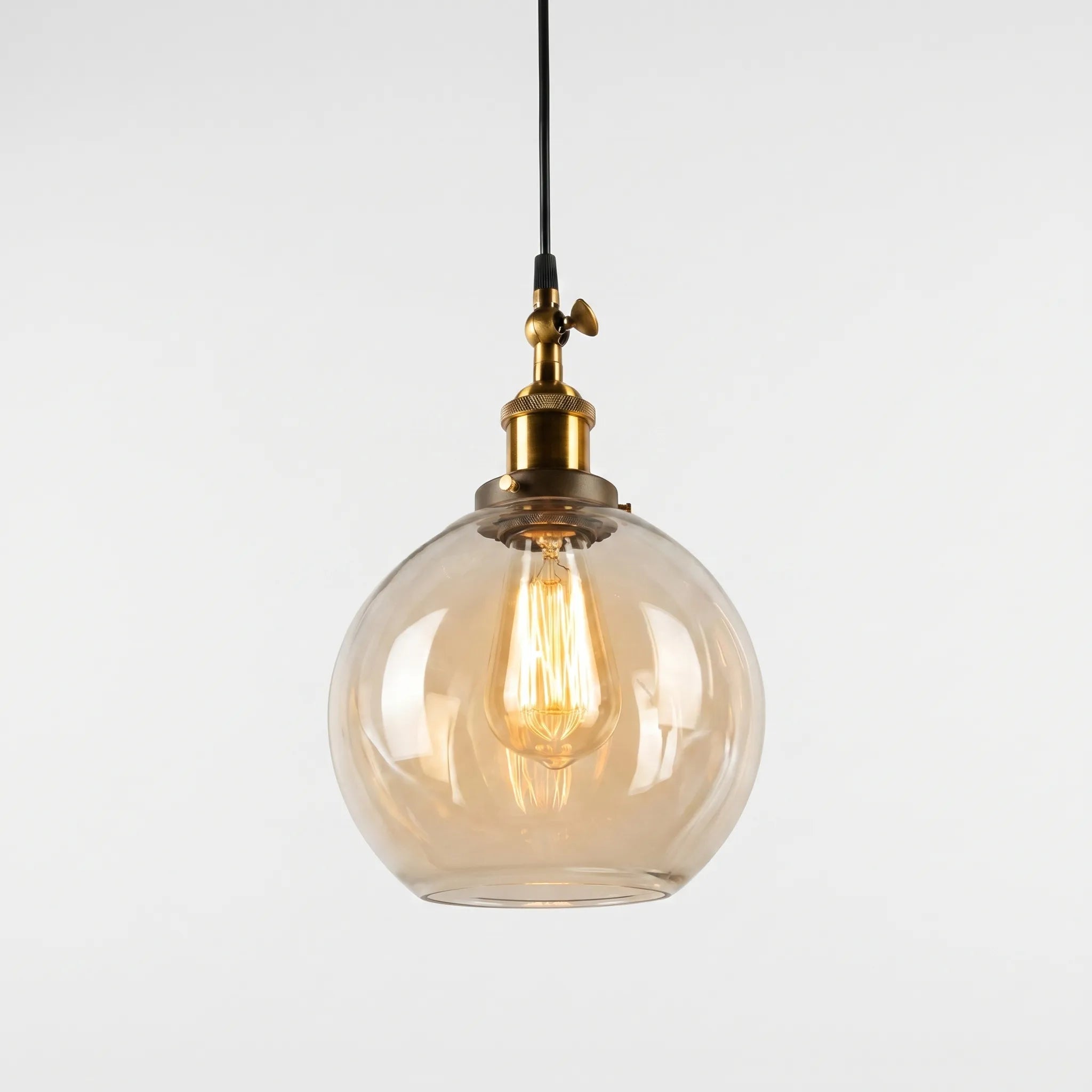 Luminaer™ -  Vintage Spherical Pendant Light -  Illuminating Dining Spaces
