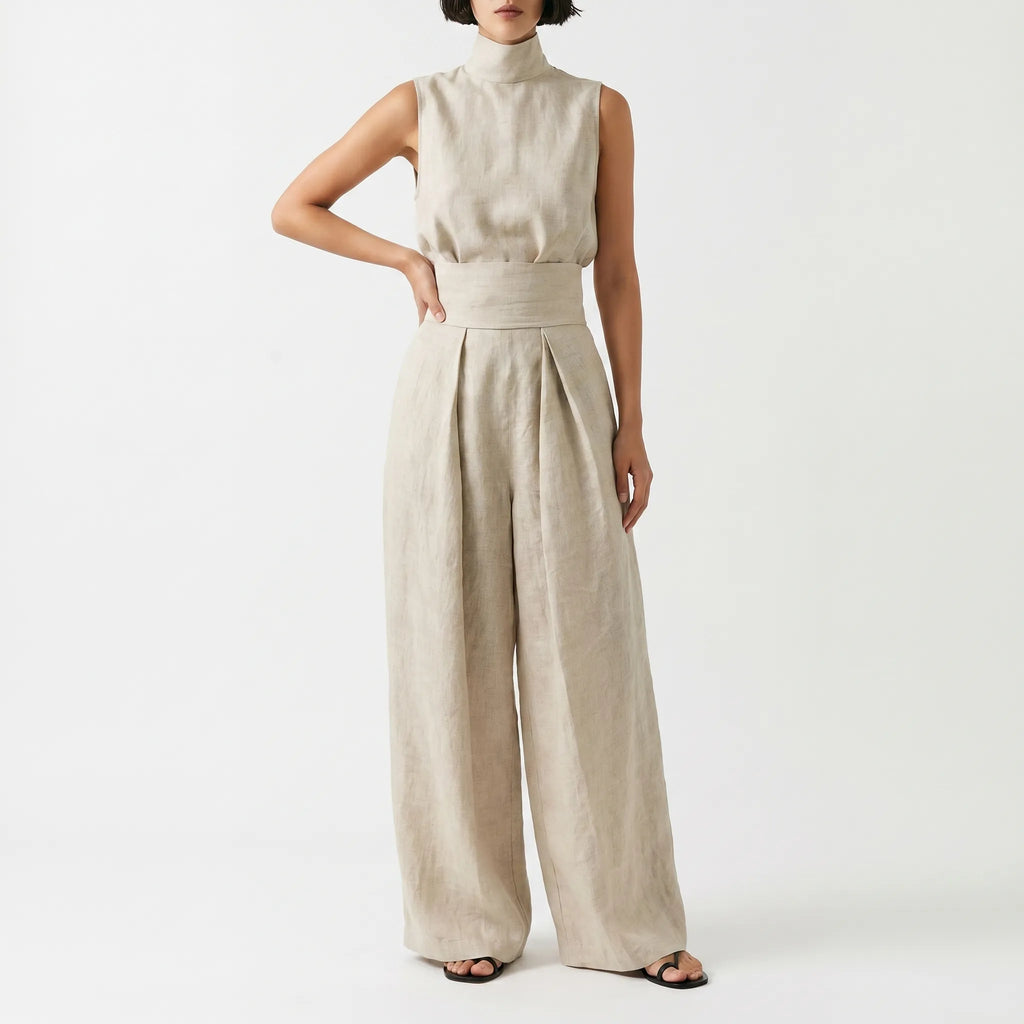 Luminaset™ -  Sleeveless High Neck Matching Set -  Coordinated Styling