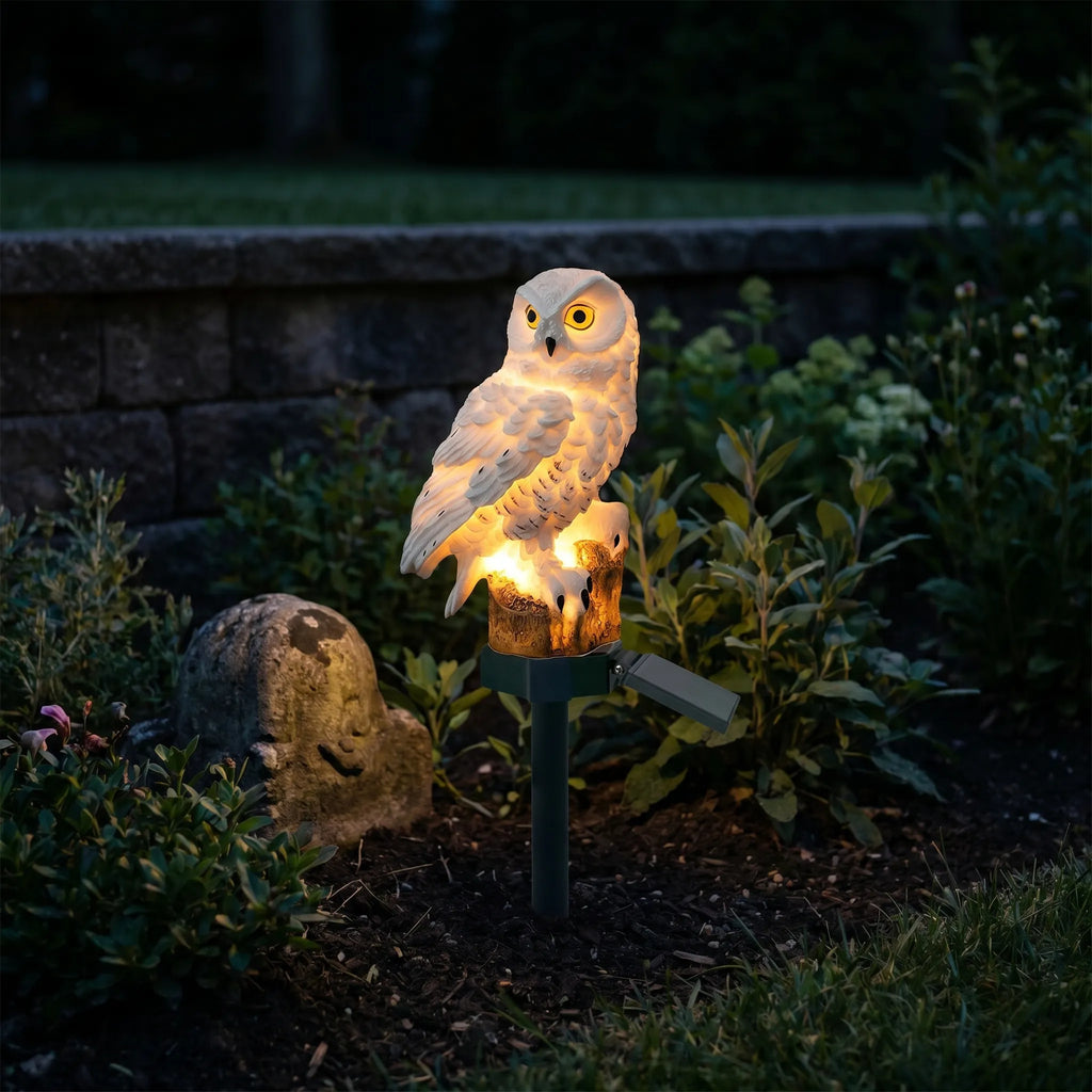 Lumistrix™ -  Solar Powered Owl Garden Light -  Illuminating Garden Paths