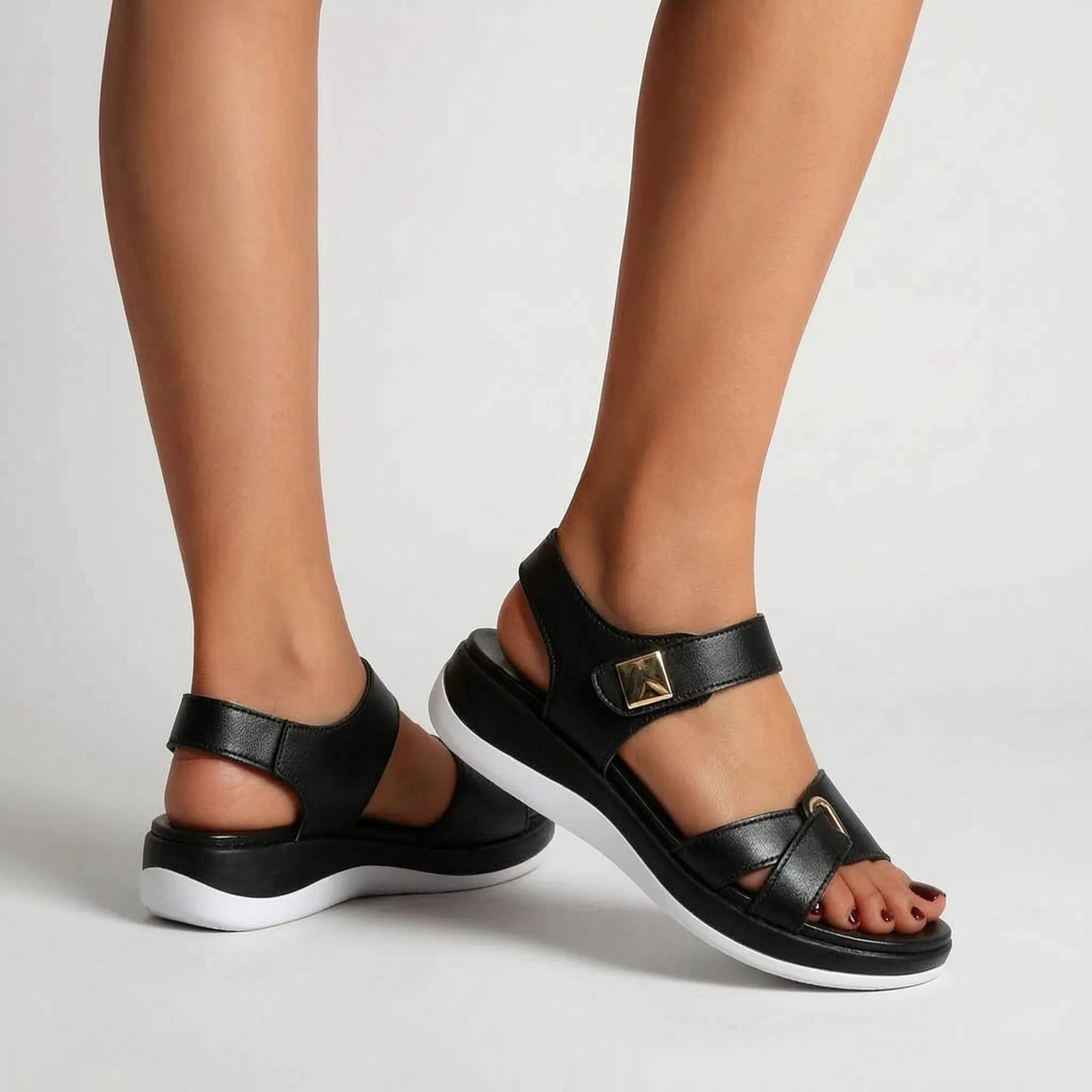 Lunaris™ -  Casual Platform Walking Sandals -  Warm Weather Walks