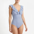 Marisea™ -  Striped One-Piece Swimsuit -  Beach Holidays