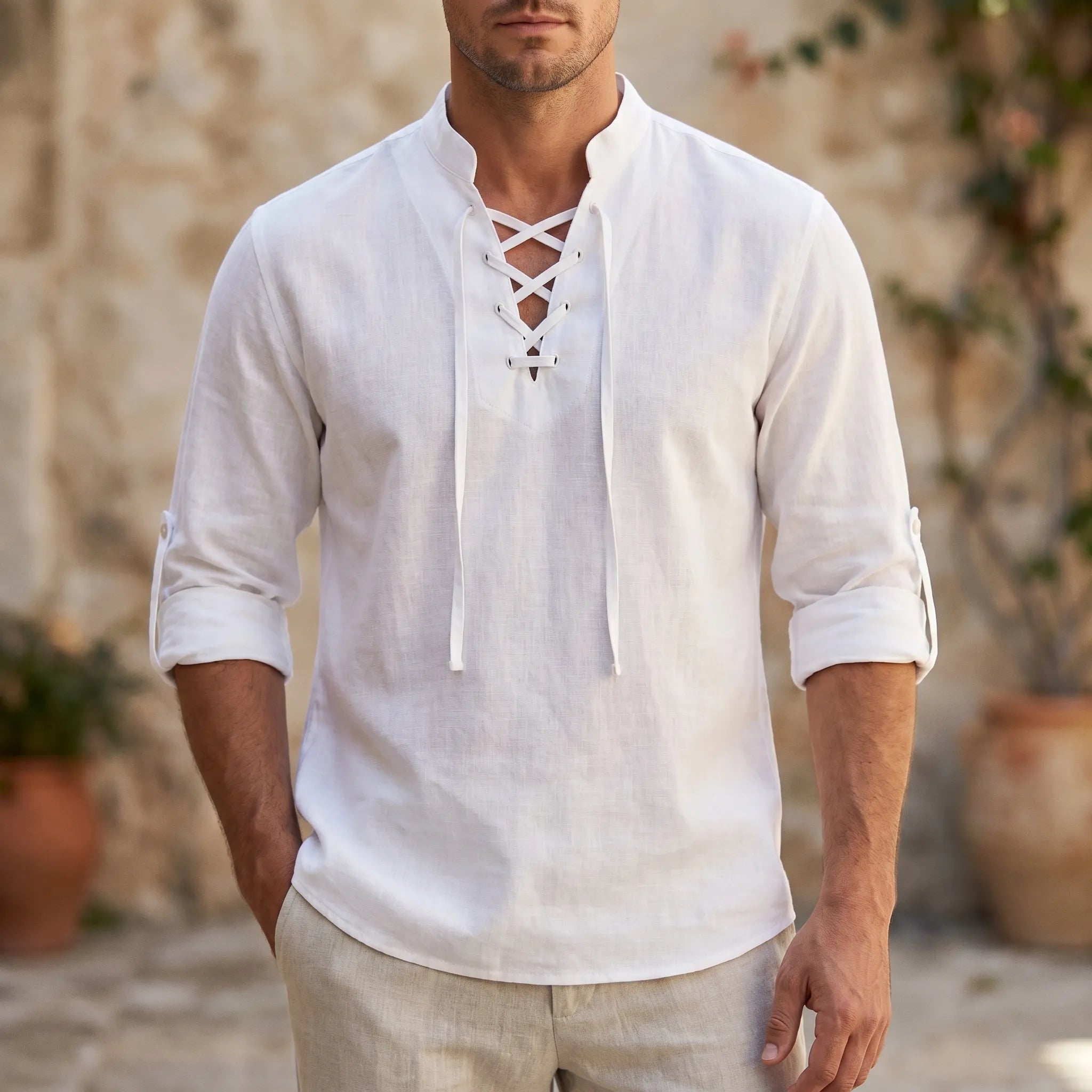 Marlot™ -  Relaxed Fit Long Sleeve Shirt -  Weekend Getaways