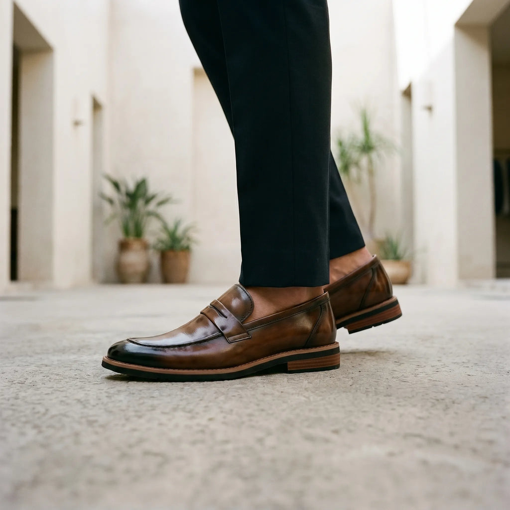 Merilac™ -  Classic Men's Penny Loafers -  Office Workwear