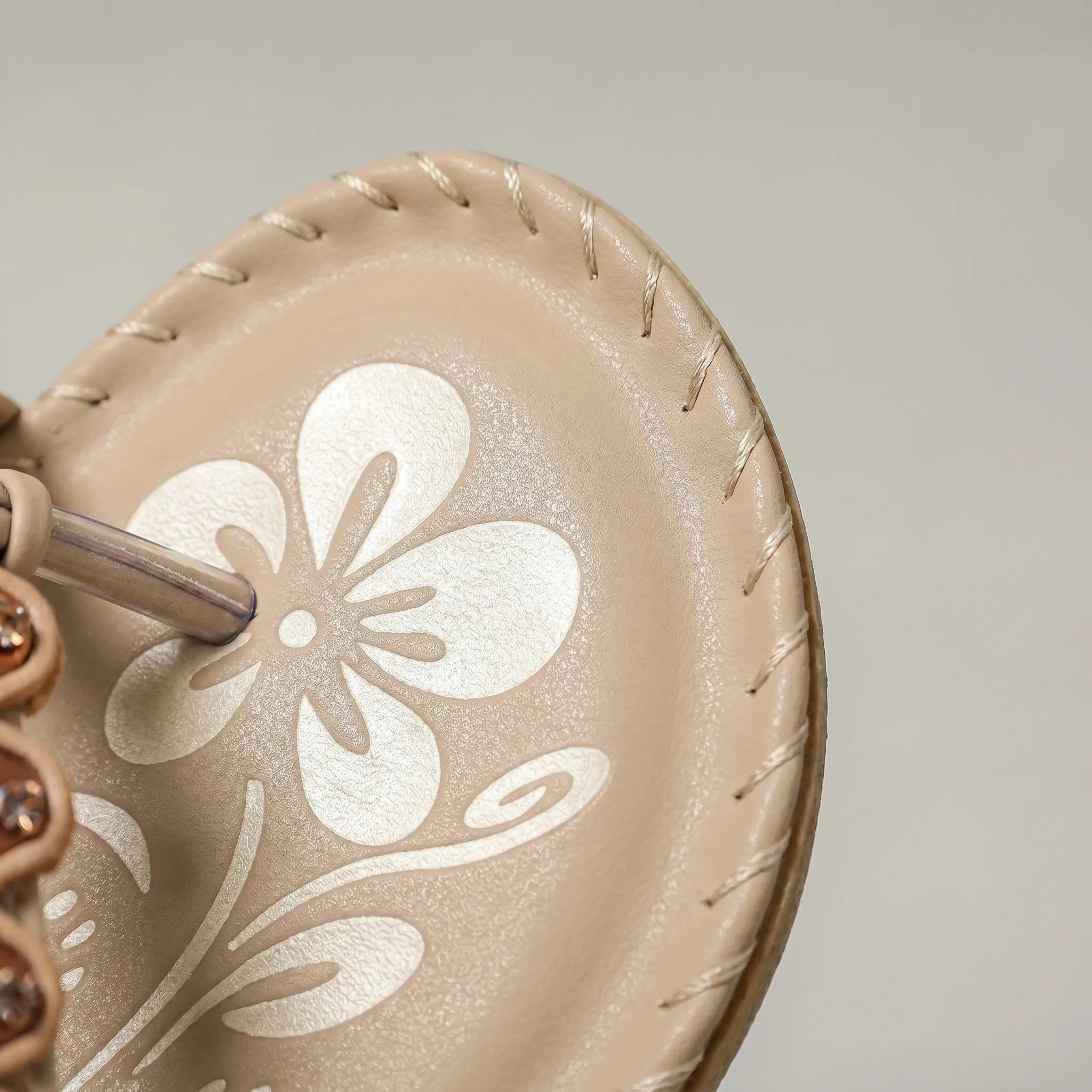 Mirella™ -  Beaded Flat Toe Post Sandal -  Warm-Weather Outings