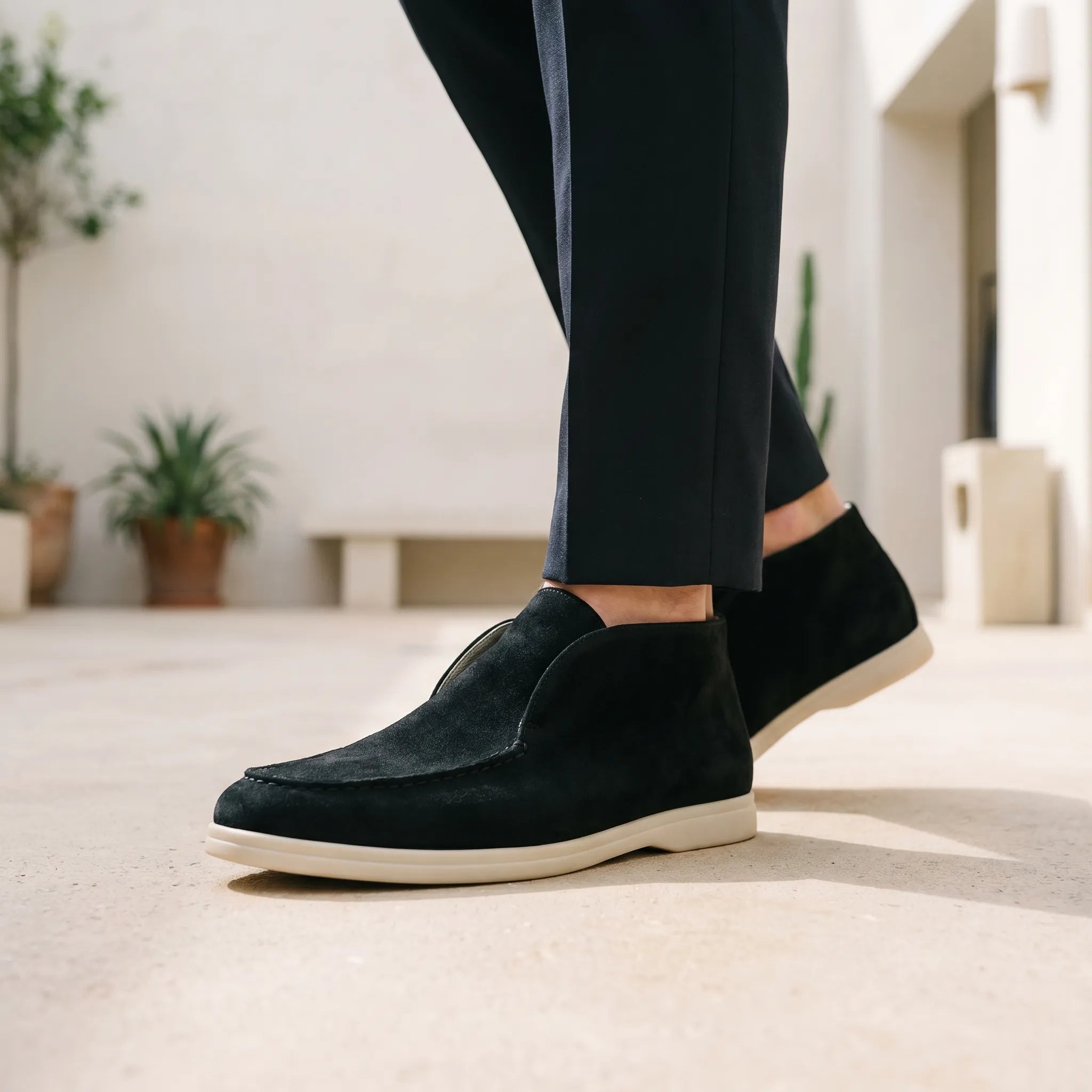 Moccaso™ -  Men's High-Cut Textured Loafers -  Smart-Casual Dressing