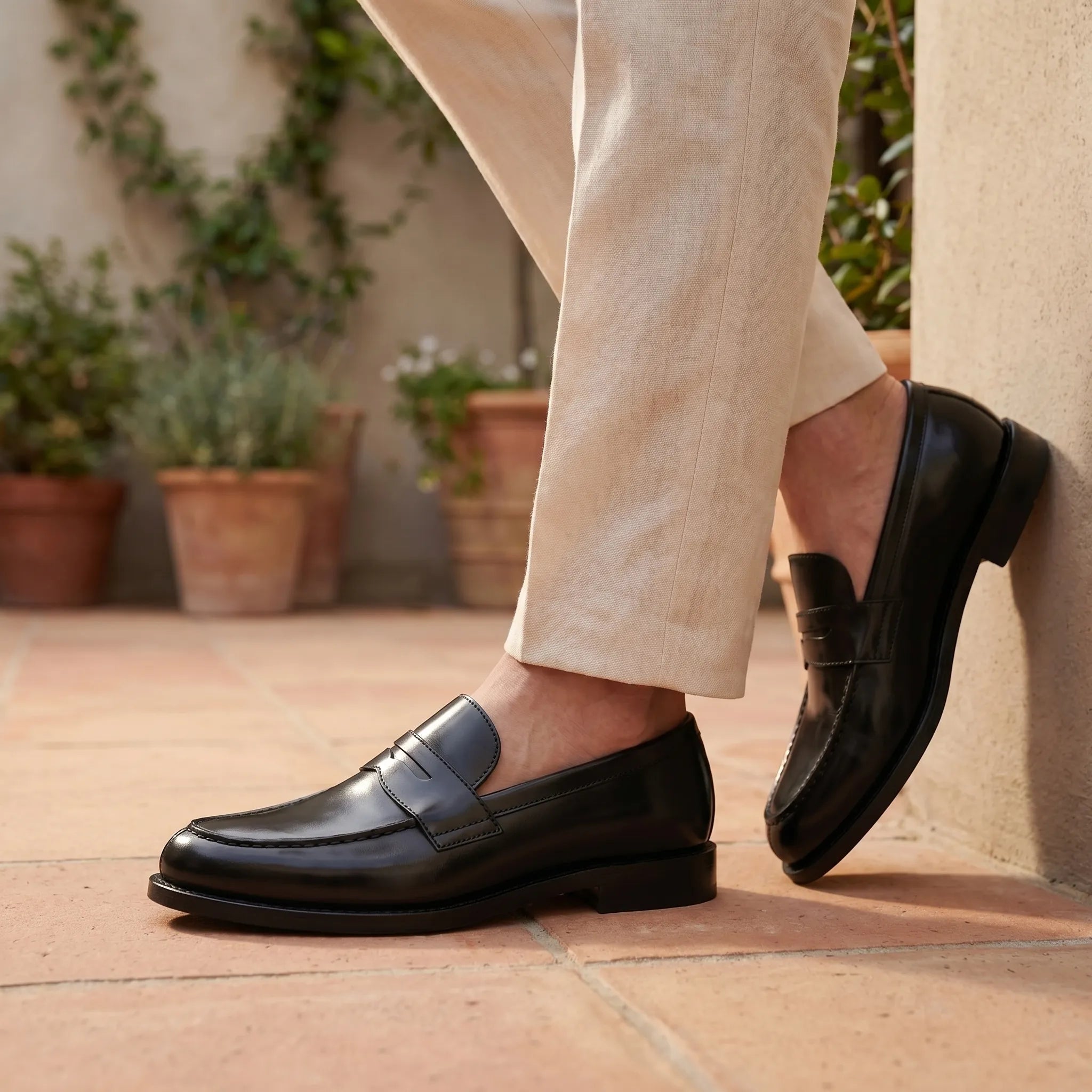 Modalo™ -  Classic Polished Slip-On Loafers -  Office Commuting