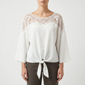 Novalia™ -  Relaxed Fit Long Sleeve Blouse -  Evening Dinner Dates