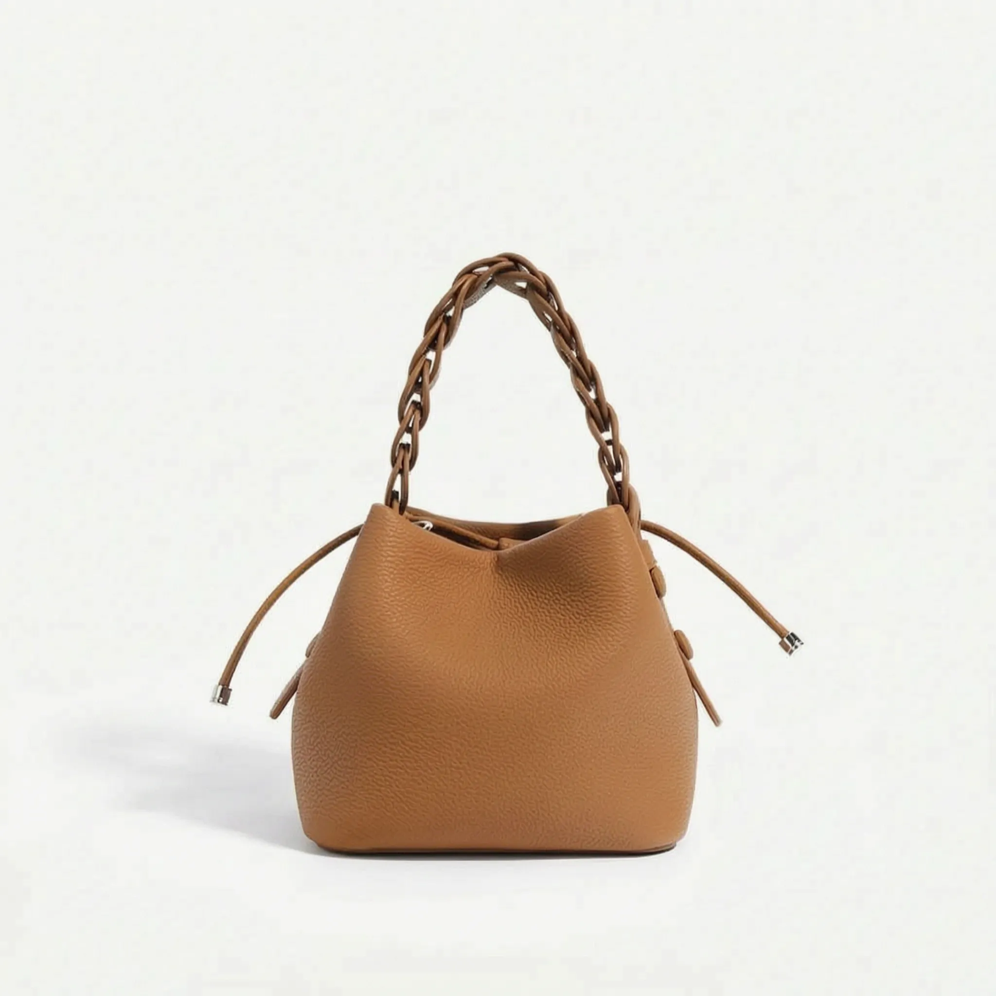 Novano™ -  Compact Textured Bucket Bag -  Carrying Daily Essentials