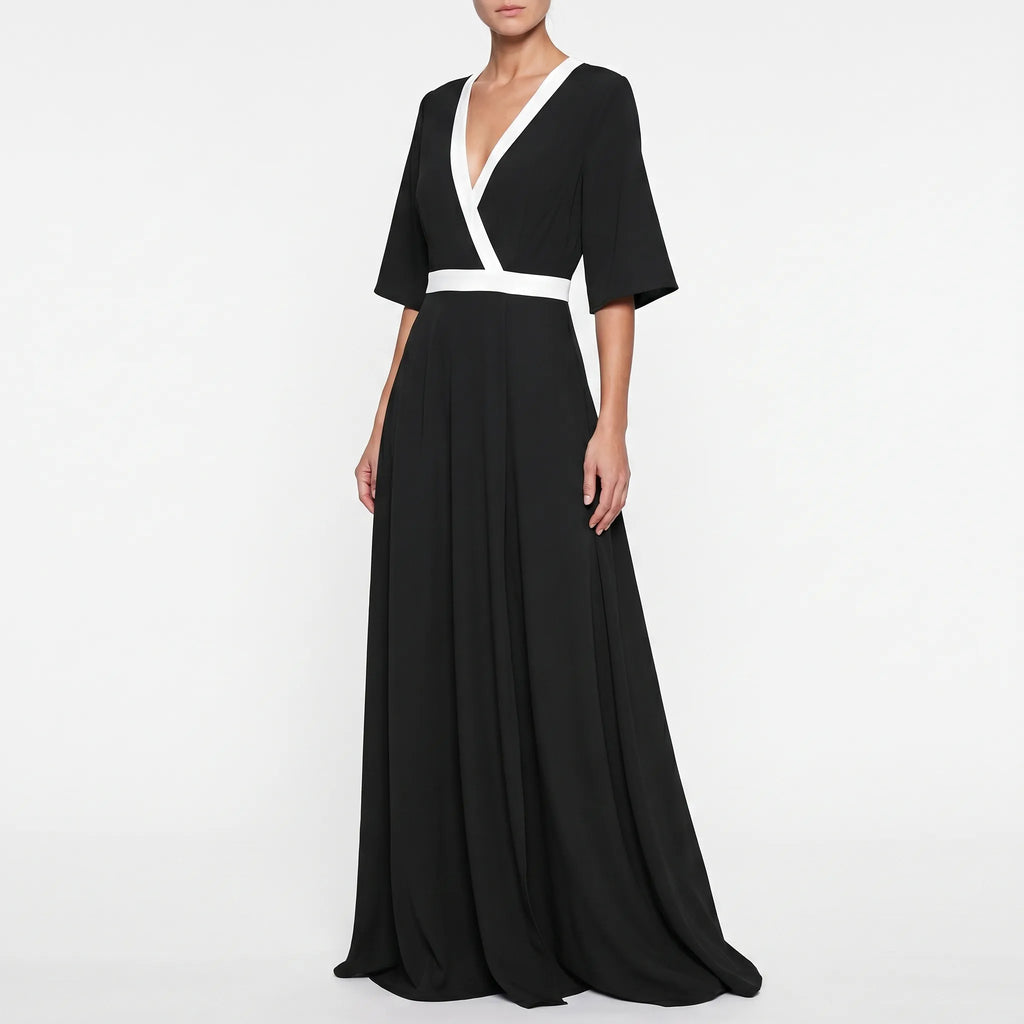 Novette™ -  V-Neck Maxi Dress -  Evening Events