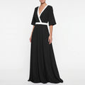 Novette™ -  V-Neck Maxi Dress -  Evening Events