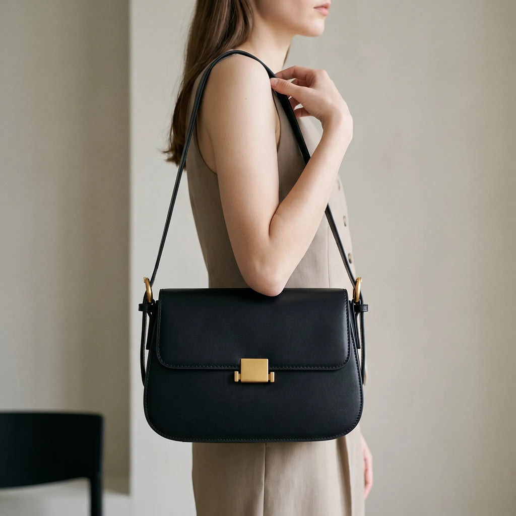 Olymis™ -  Structured Crossbody Flap Bag -  Carrying Daily Essentials