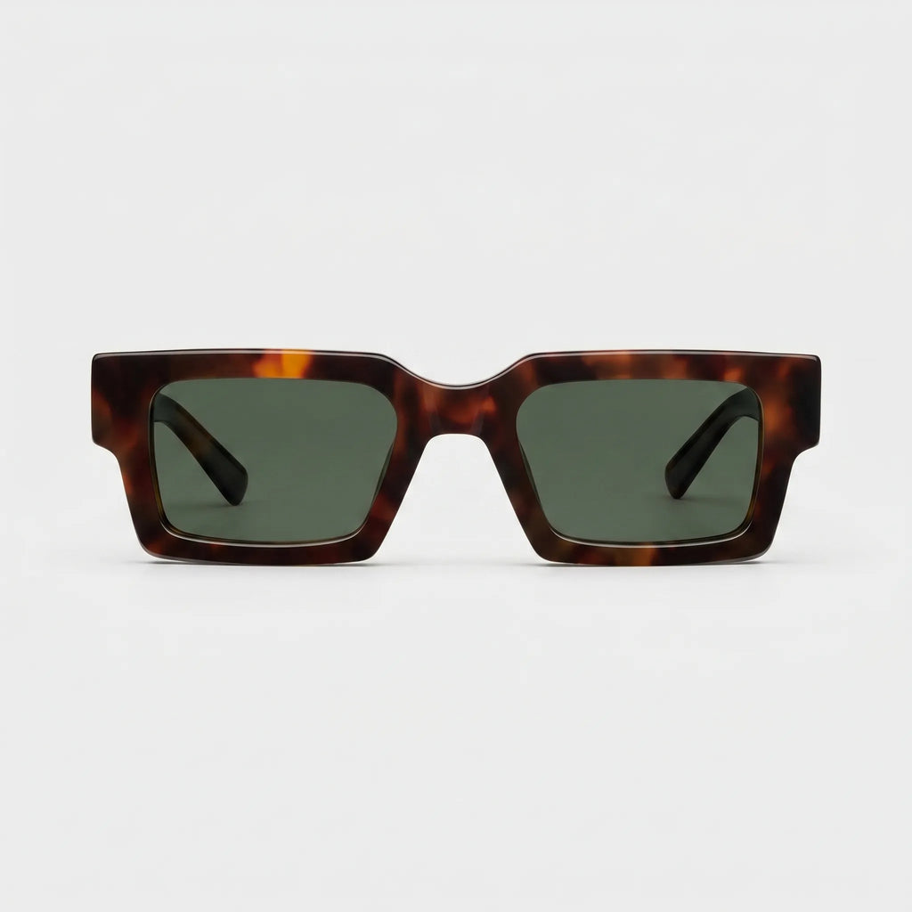 Optikast™ -  Rectangular Translucent Frame Sunglasses -  Sunny City Commutes