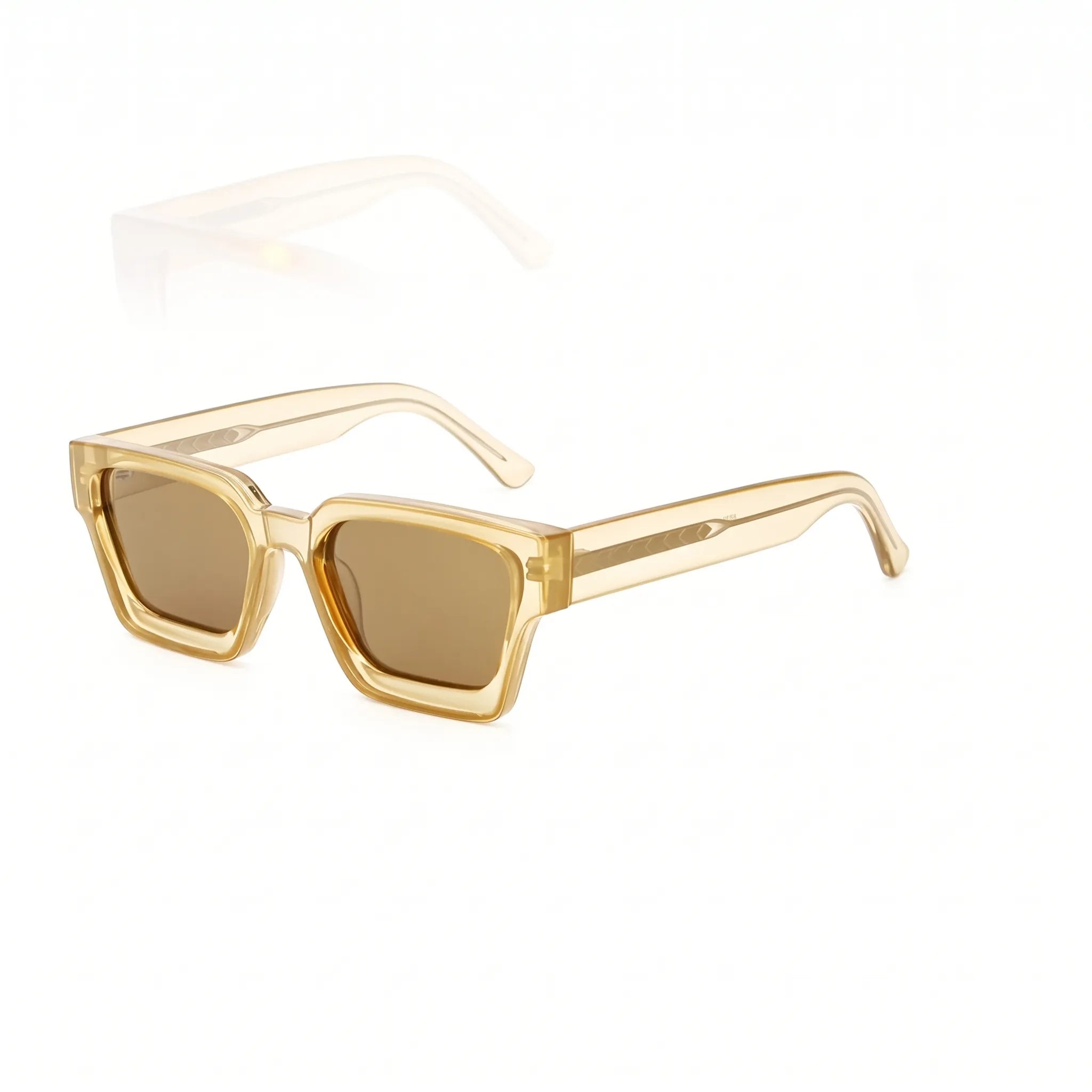 Optikast™ -  Rectangular Translucent Frame Sunglasses -  Sunny City Commutes