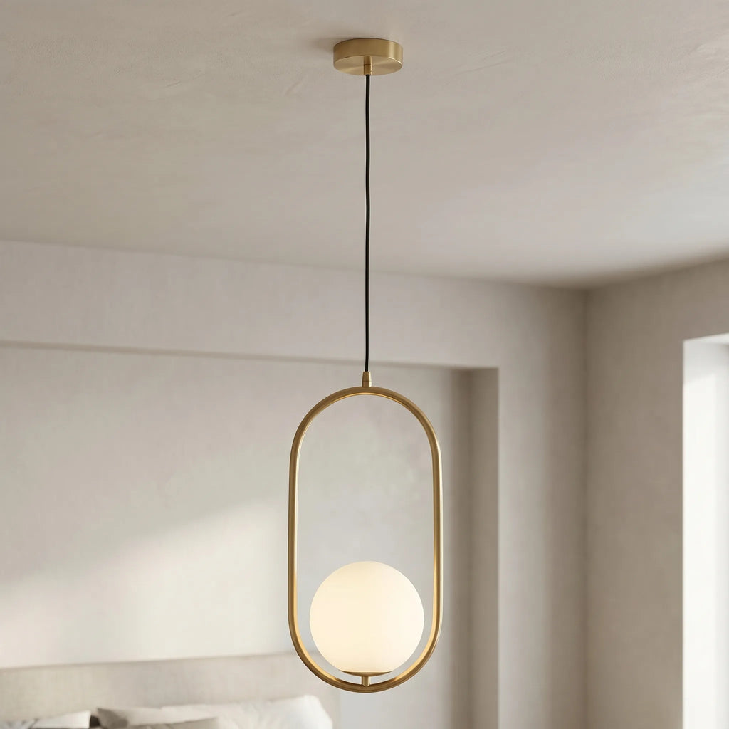 Ovantia™ -  Modern Oval Pendant Light -  Bedside Lighting