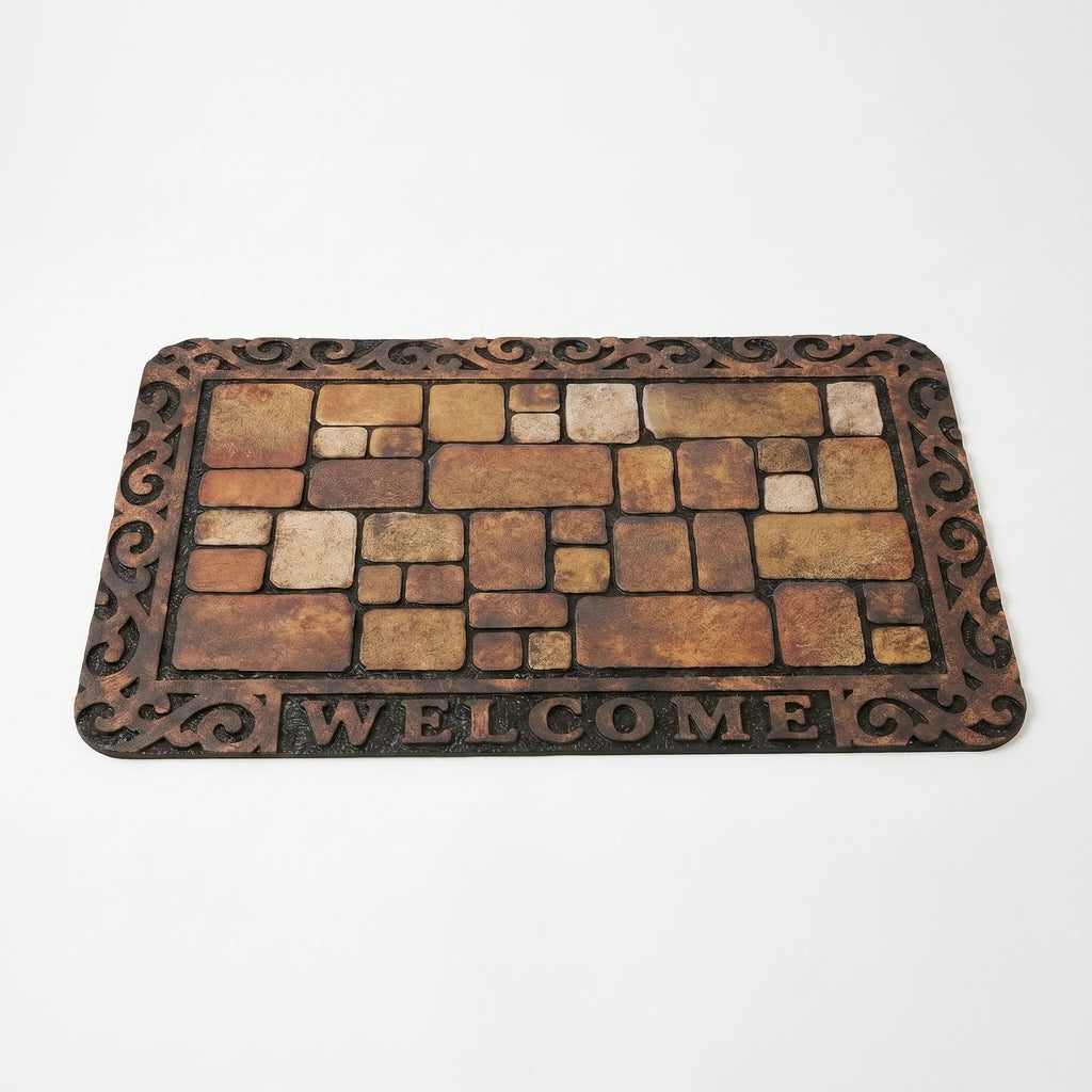 Pebblia™ -  Decorative Indoor Welcome Mat -  Managing Entryway Dirt