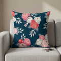 Pinnara™ -  Square Dark Floral Decorative Cushion -  Styling Living Spaces