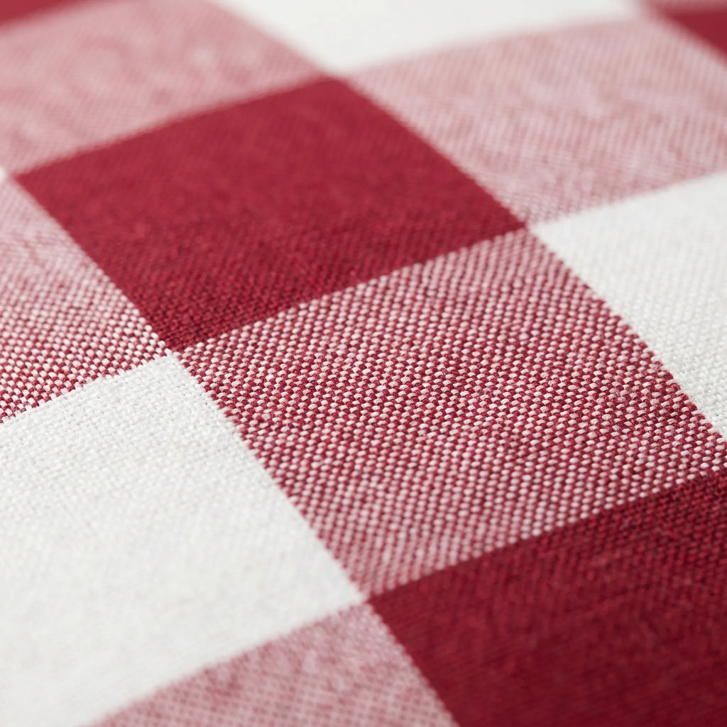 Plaidora™ -  Square Checkered Throw Cushion -  Sofa Backrest Support