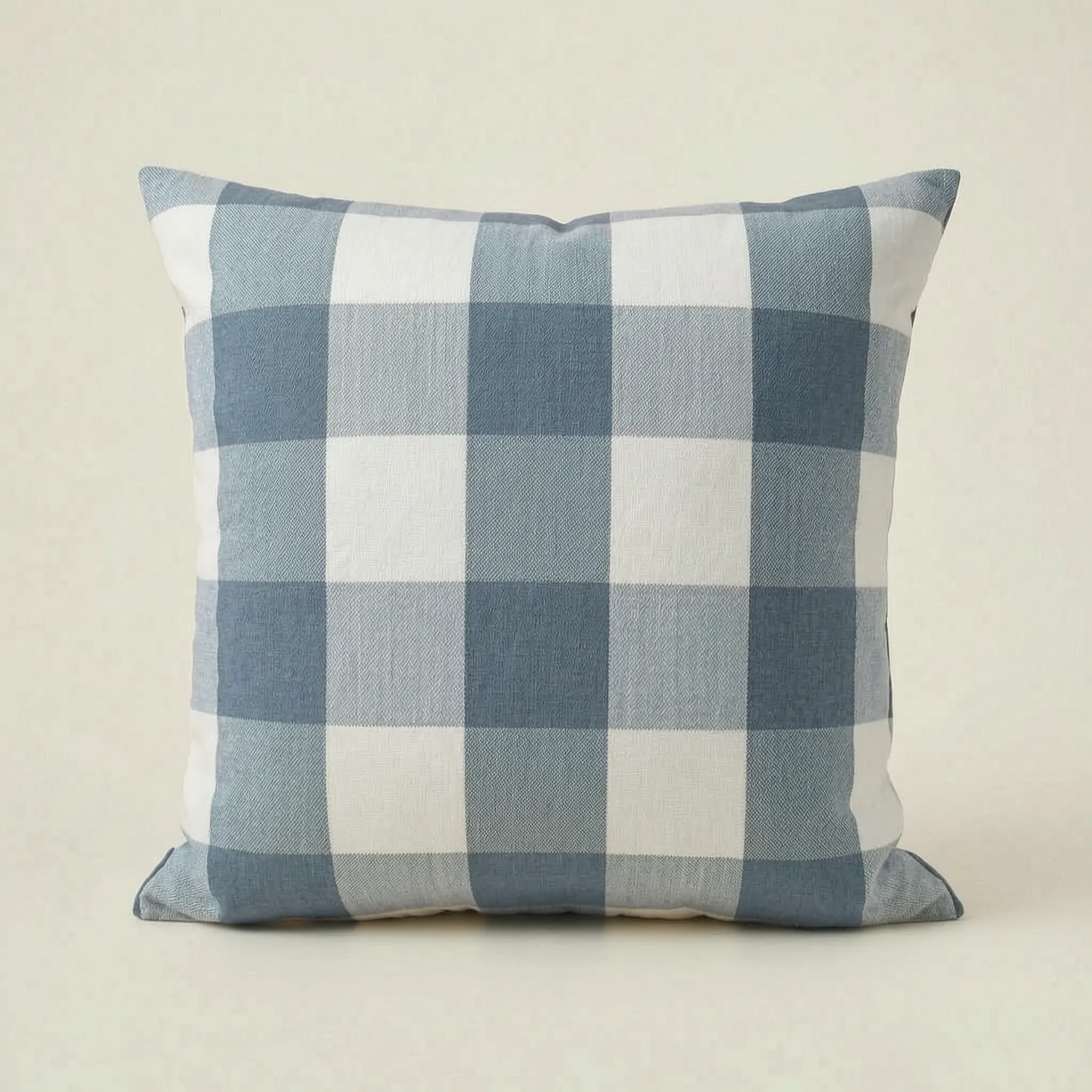 Plaidora™ -  Square Checkered Throw Cushion -  Sofa Backrest Support