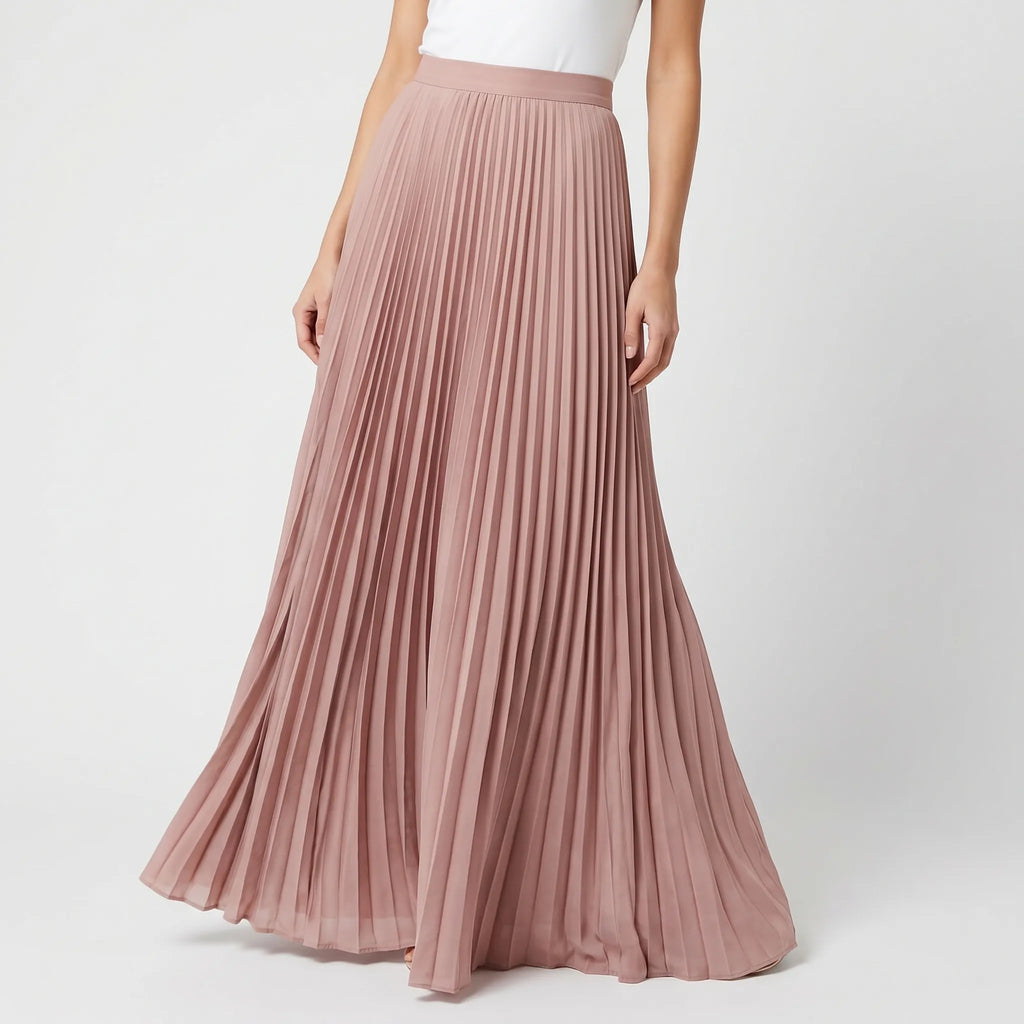 Pleatria™ -  Pleated Maxi Skirt -  Summer City Walks