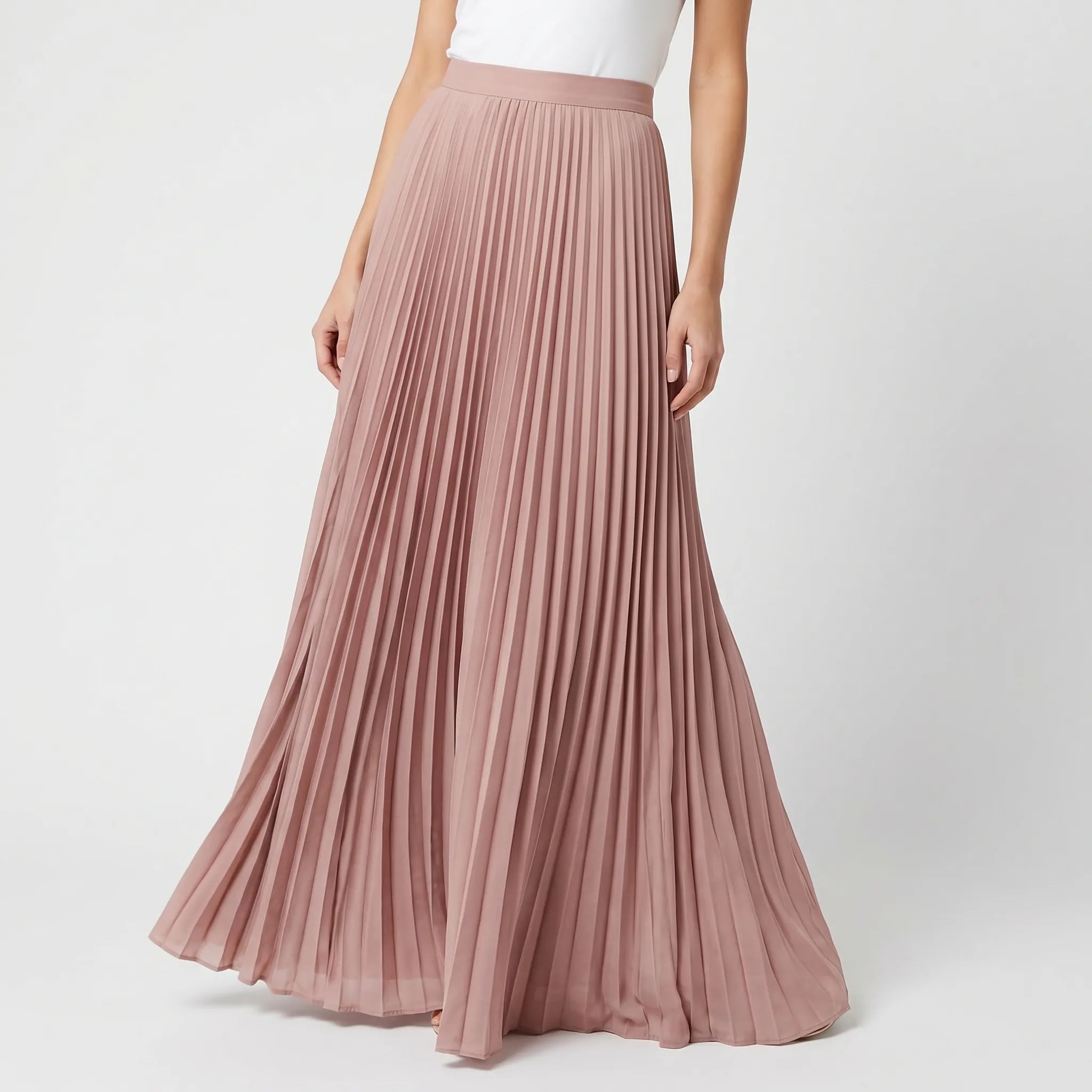 Pleatria™ -  Pleated Maxi Skirt -  Summer City Walks