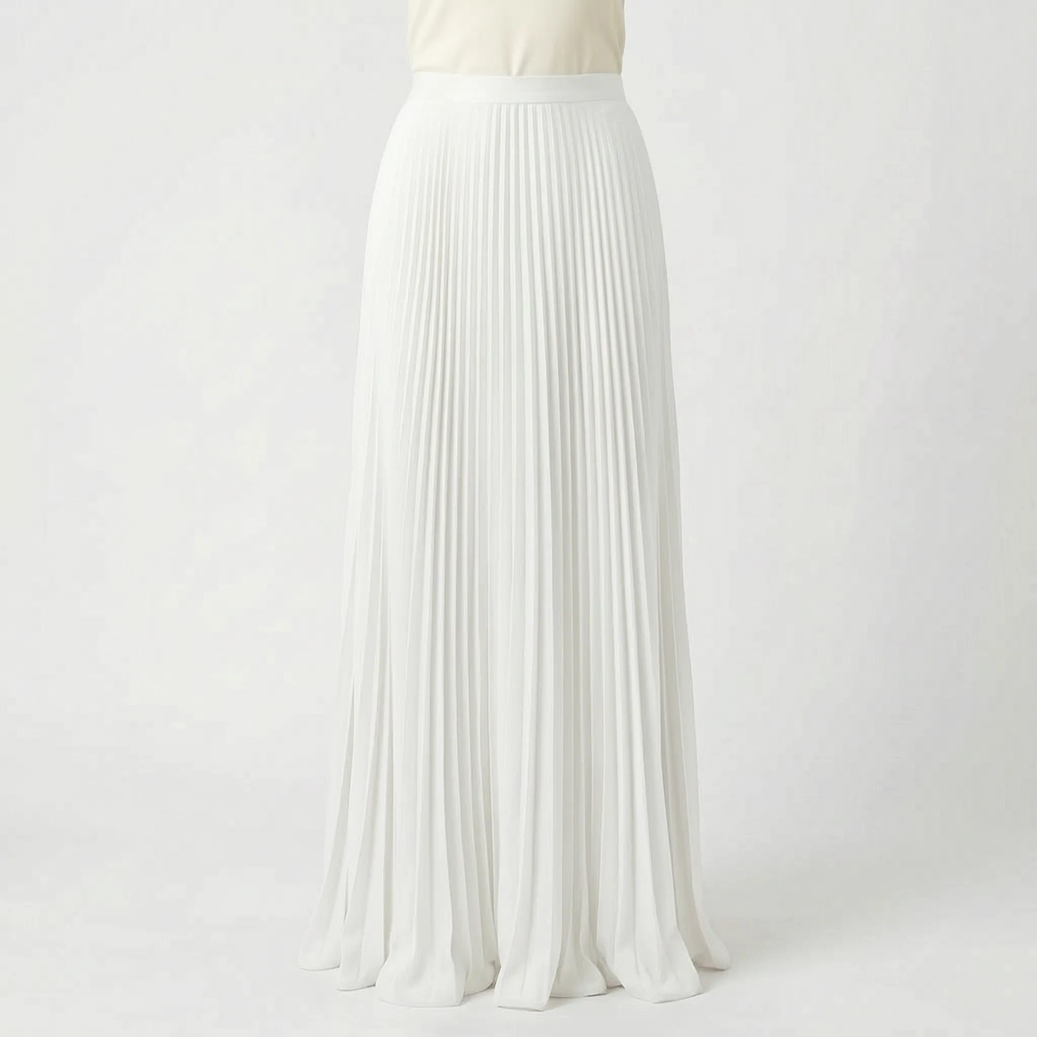 Pleatria™ -  Pleated Maxi Skirt -  Summer City Walks