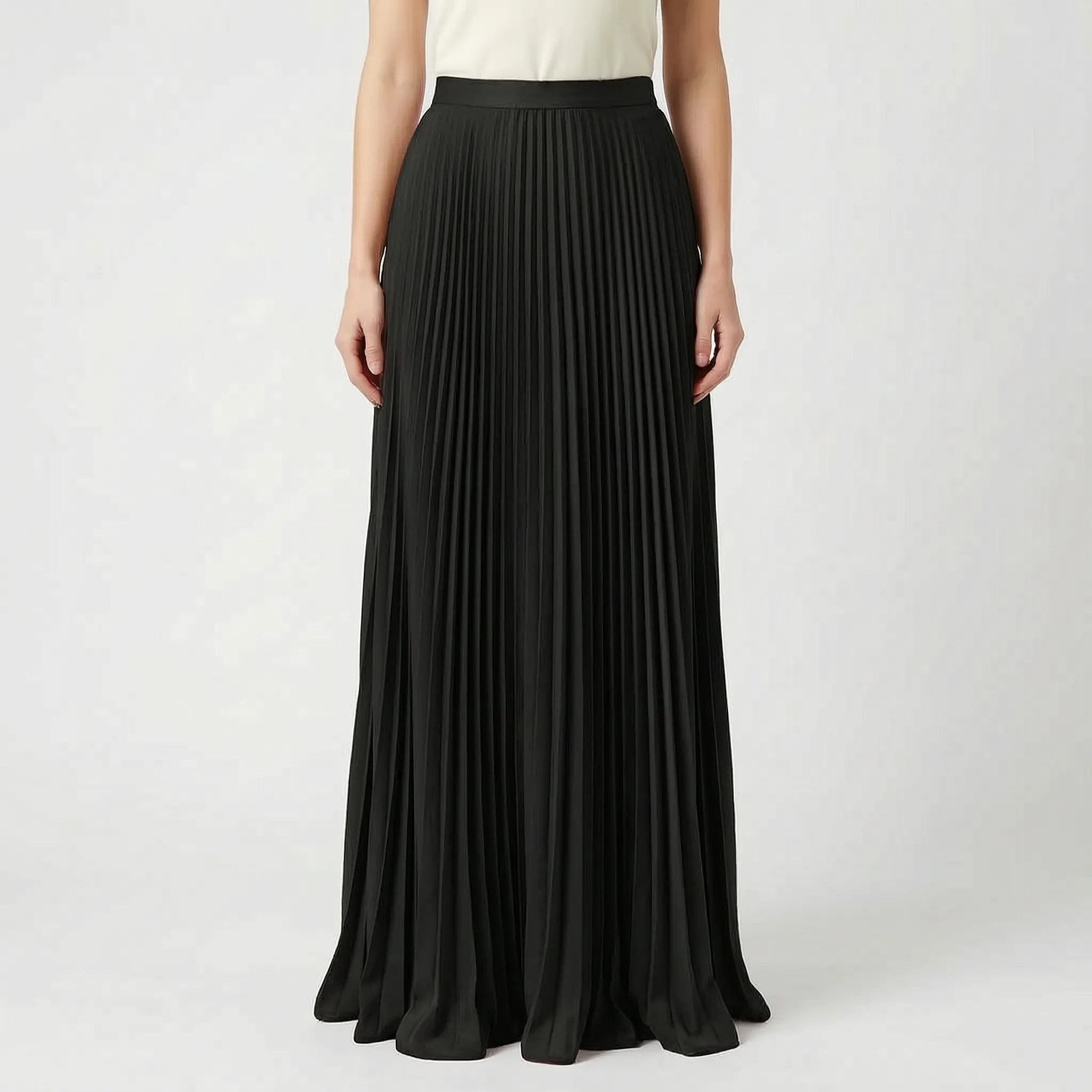 Pleatria™ -  Pleated Maxi Skirt -  Summer City Walks