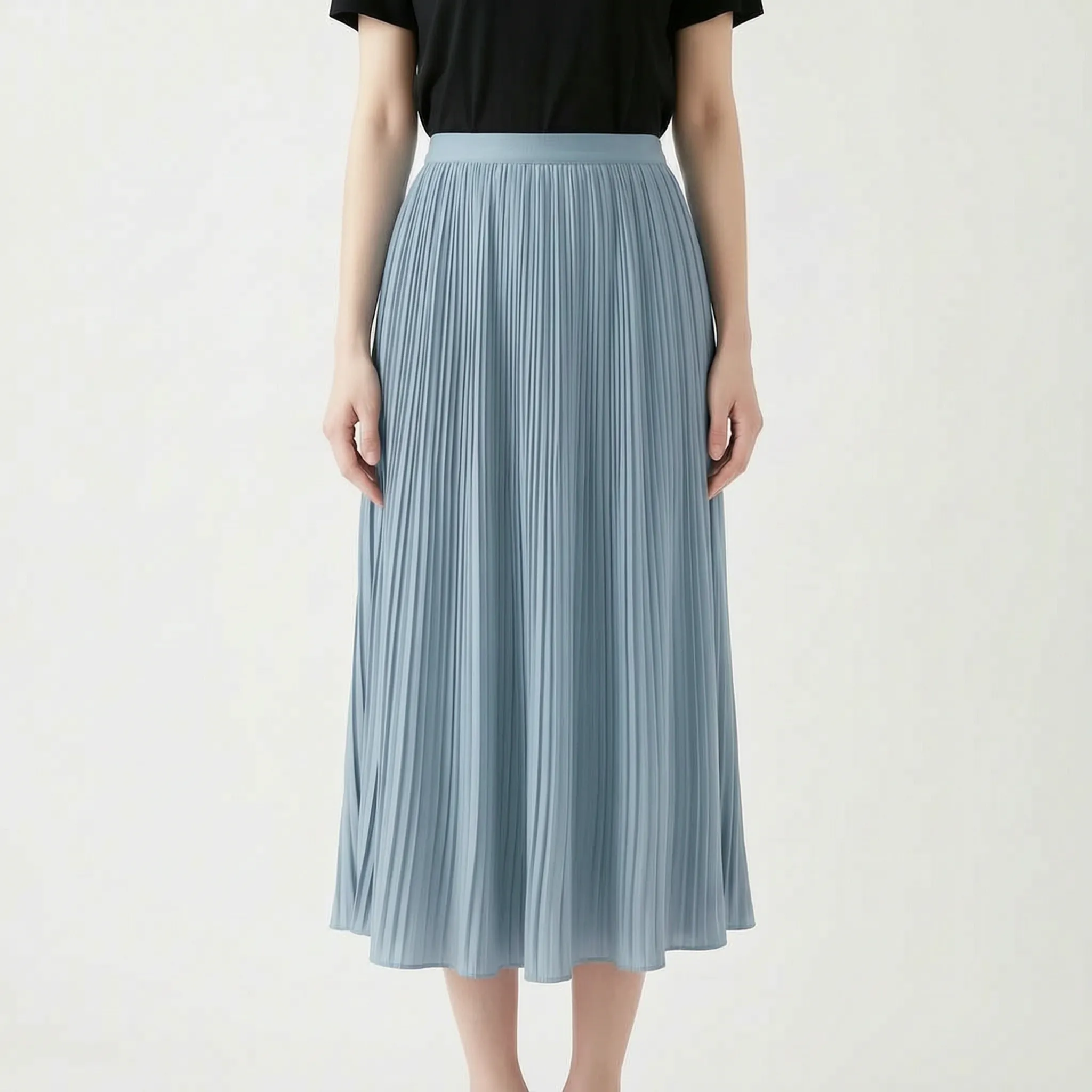 Pliata™ -  Pleated Midi Skirt -  Office Wear