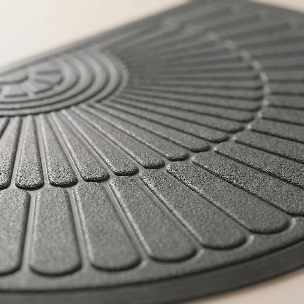 Radiamat™ -  Semi-Circular Textured Doormat -  Wiping Muddy Shoes