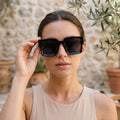 Retrovie™ -  Retro Square Framed Sunglasses -  Filtering Bright Sunlight