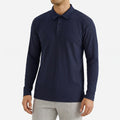 Ribotop™ -  Long Sleeve Ribbed Polo -  Smart Casual Styling