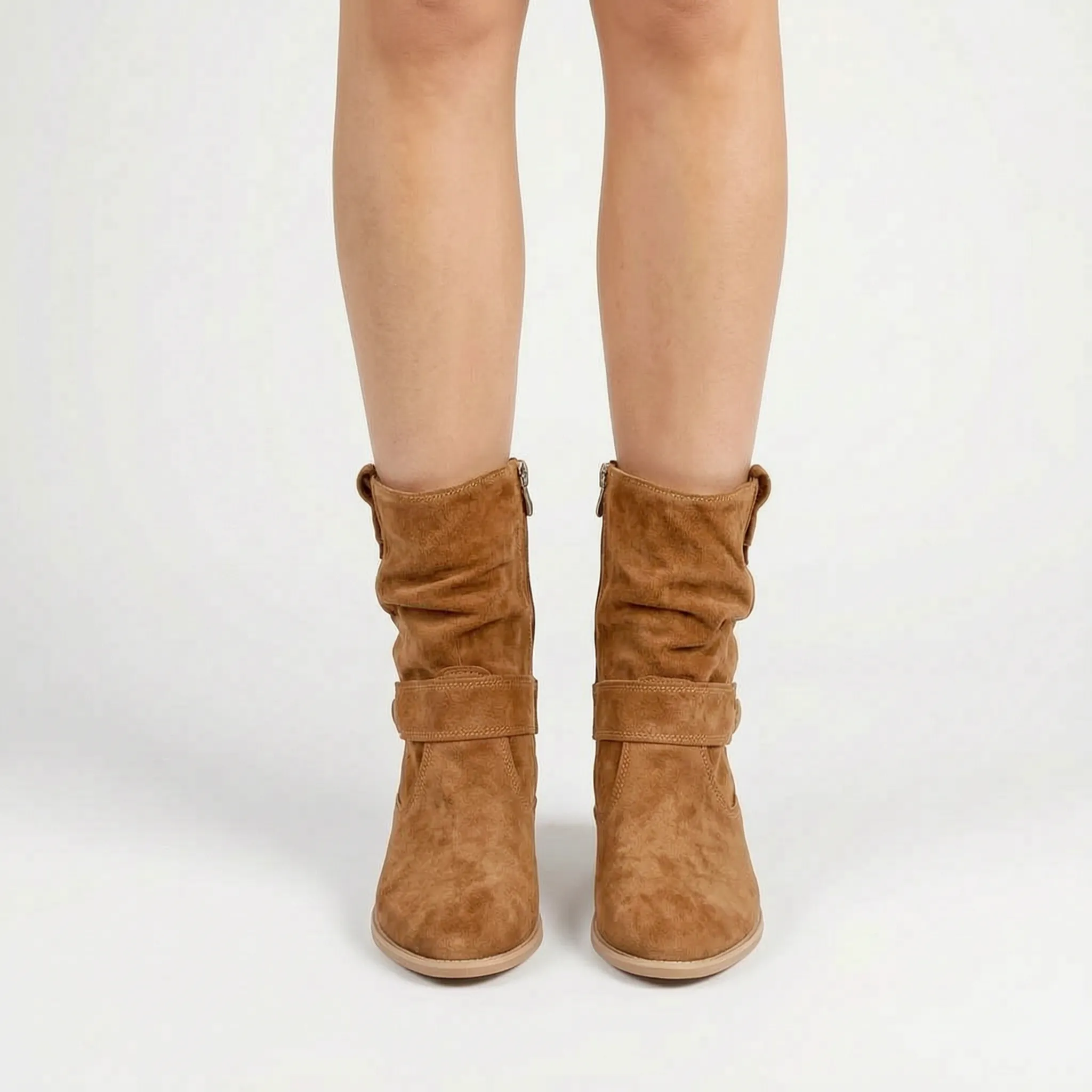 Ruchela™ -  Slouchy Block Heel Boots -  Everyday Casual Wear
