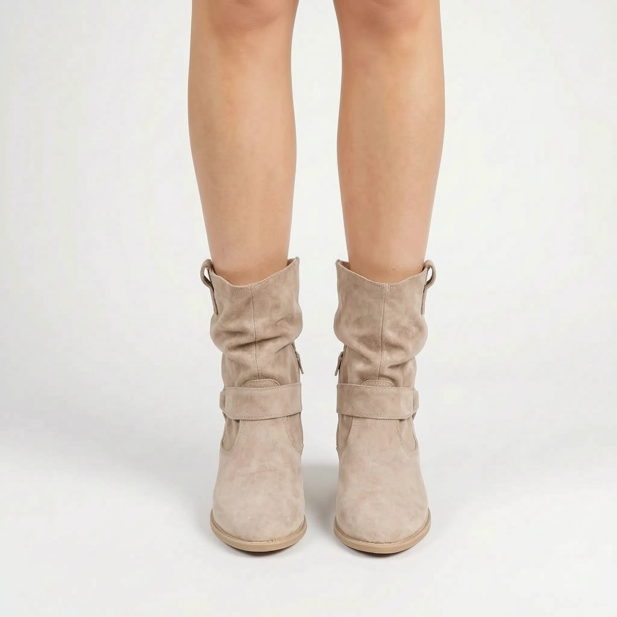 Ruchela™ -  Slouchy Block Heel Boots -  Everyday Casual Wear