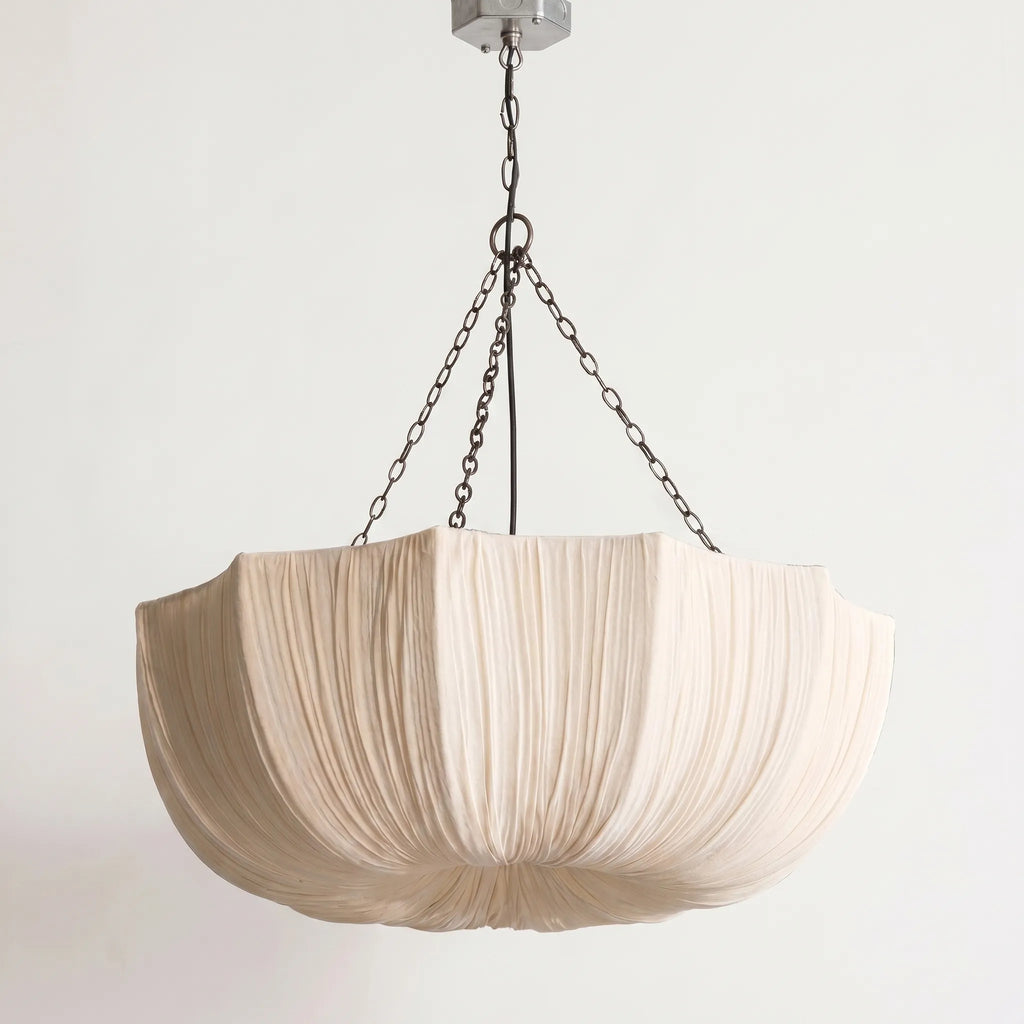 Ruchella™ -  Ruched Shade Ceiling Lamp -  Illuminating Dining Spaces