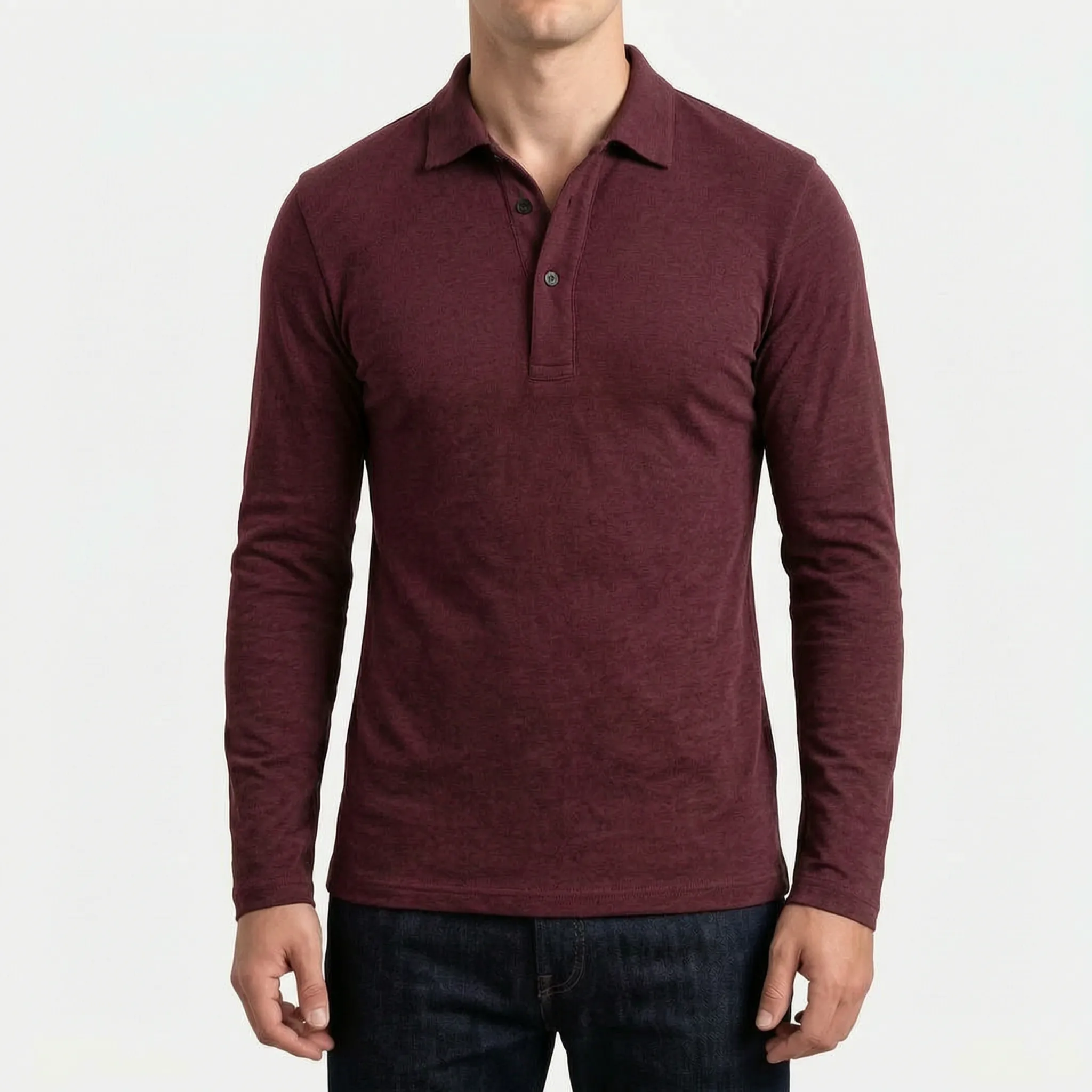 Sartoris™ -  Long Sleeve Polo Shirt -  Workday Styling
