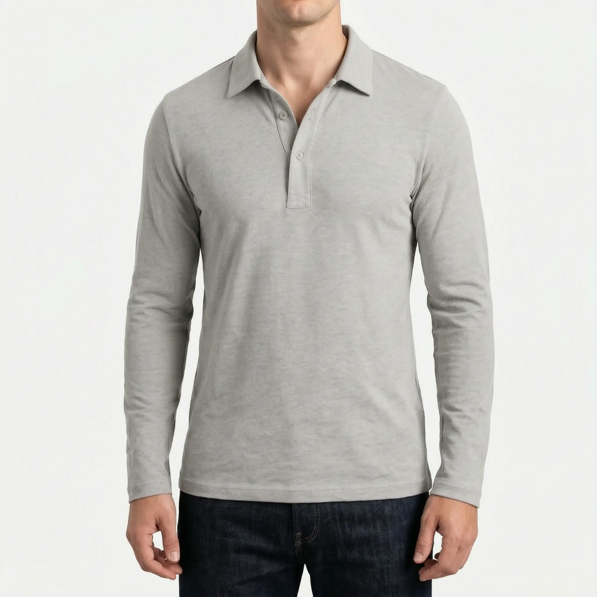 Sartoris™ -  Long Sleeve Polo Shirt -  Workday Styling
