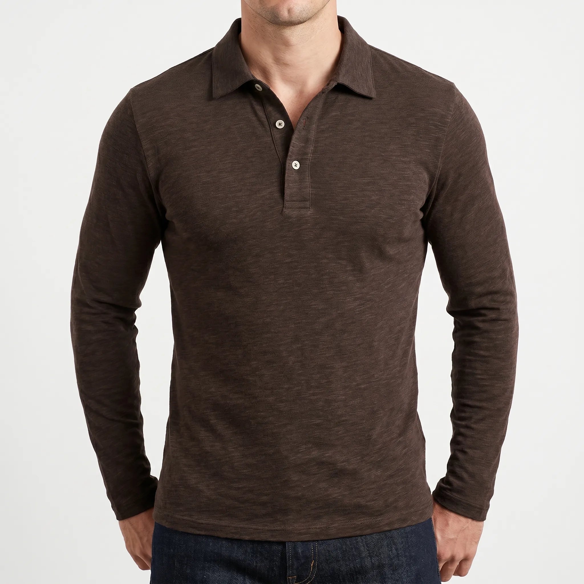 Sartoris™ -  Long Sleeve Polo Shirt -  Workday Styling
