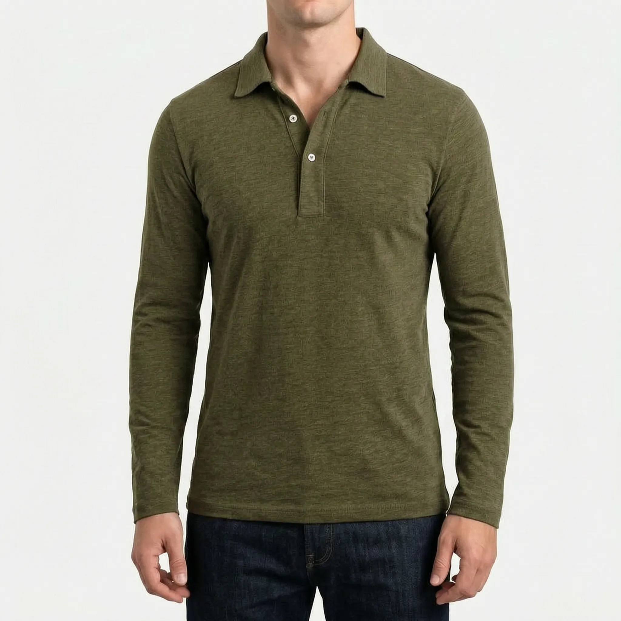Sartoris™ -  Long Sleeve Polo Shirt -  Workday Styling