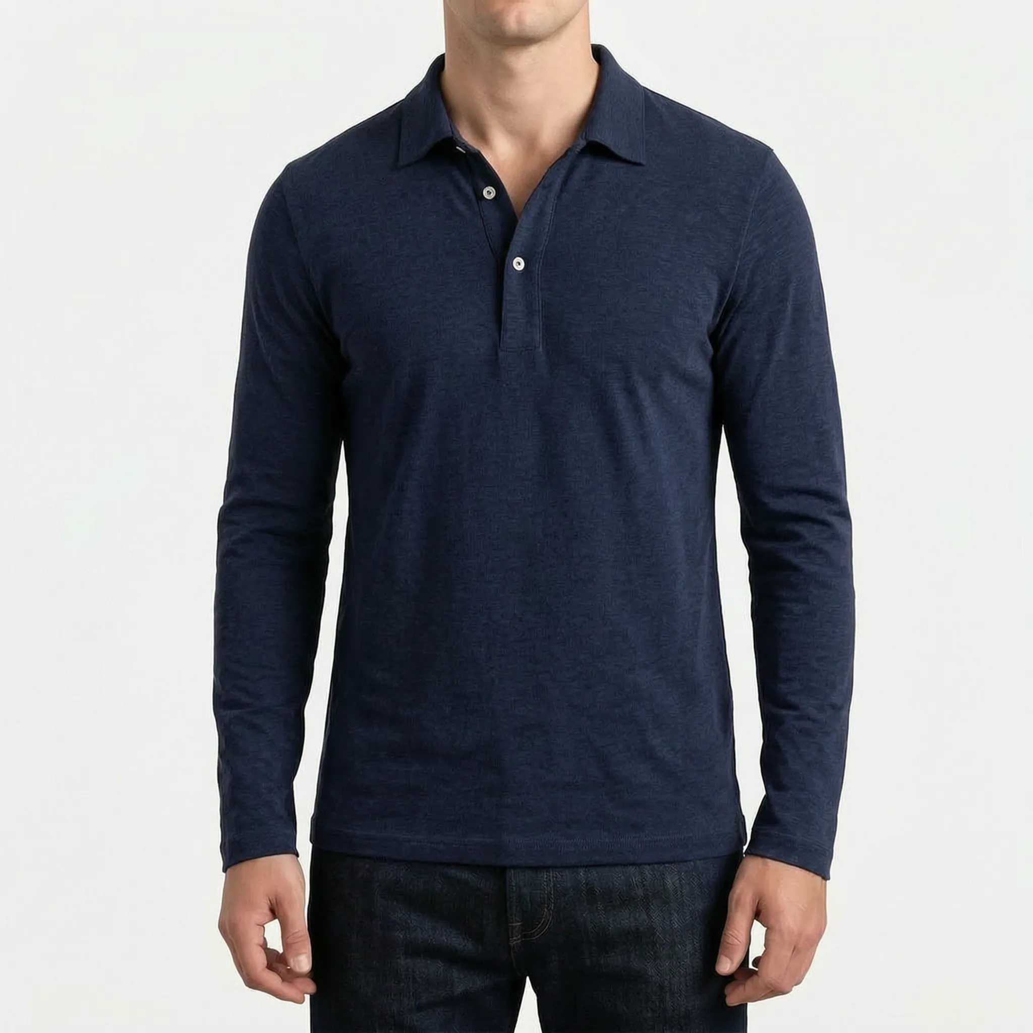 Sartoris™ -  Long Sleeve Polo Shirt -  Workday Styling