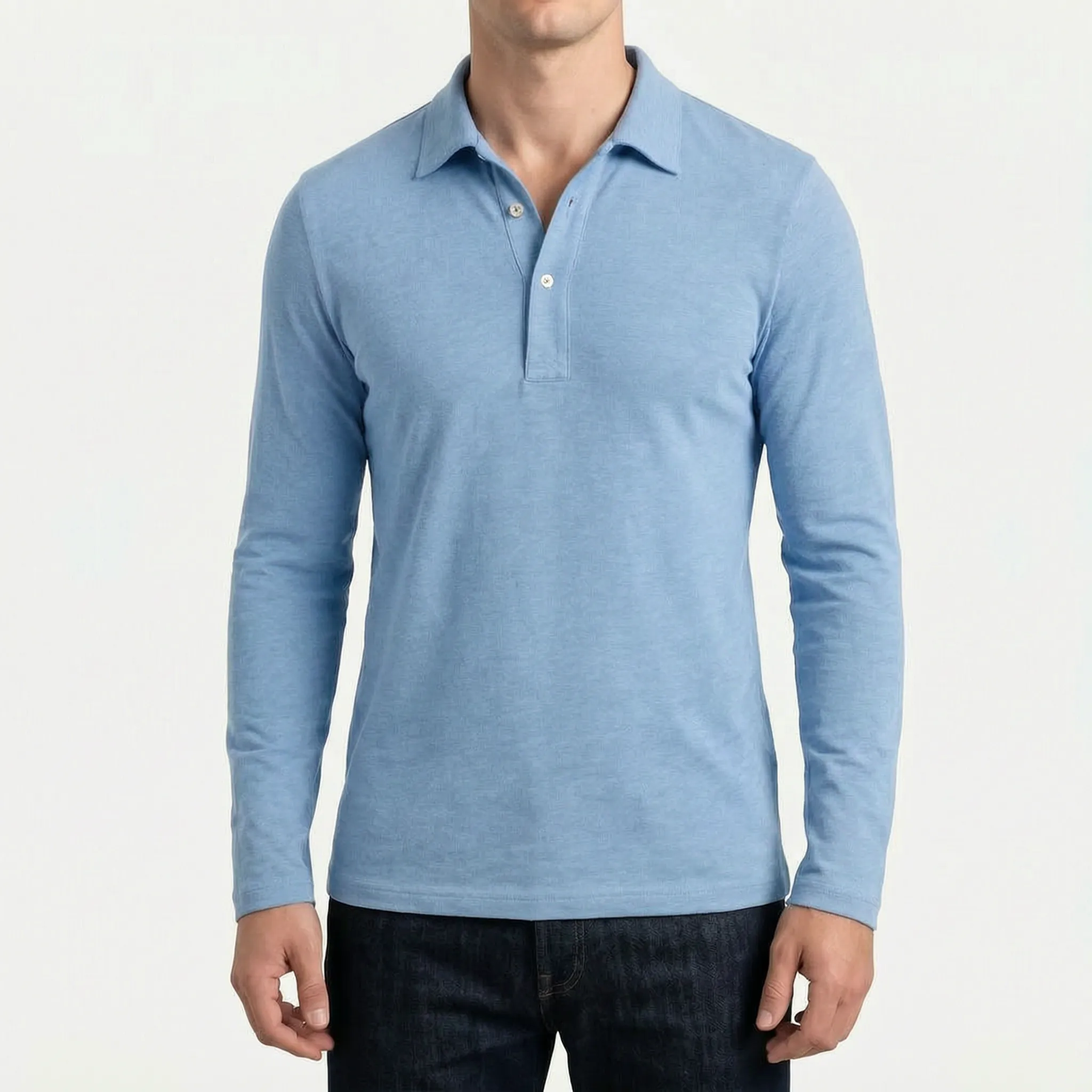Sartoris™ -  Long Sleeve Polo Shirt -  Workday Styling